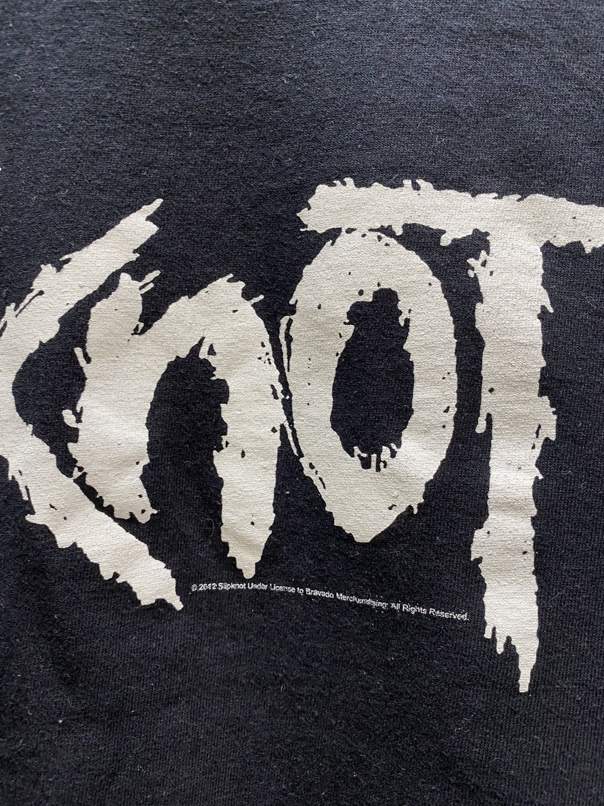 Band Tees × Slipknot Slipknot 2012 Box Logo Band T Shirt Size US M / EU 48-50 / 2 - 8 Thumbnail