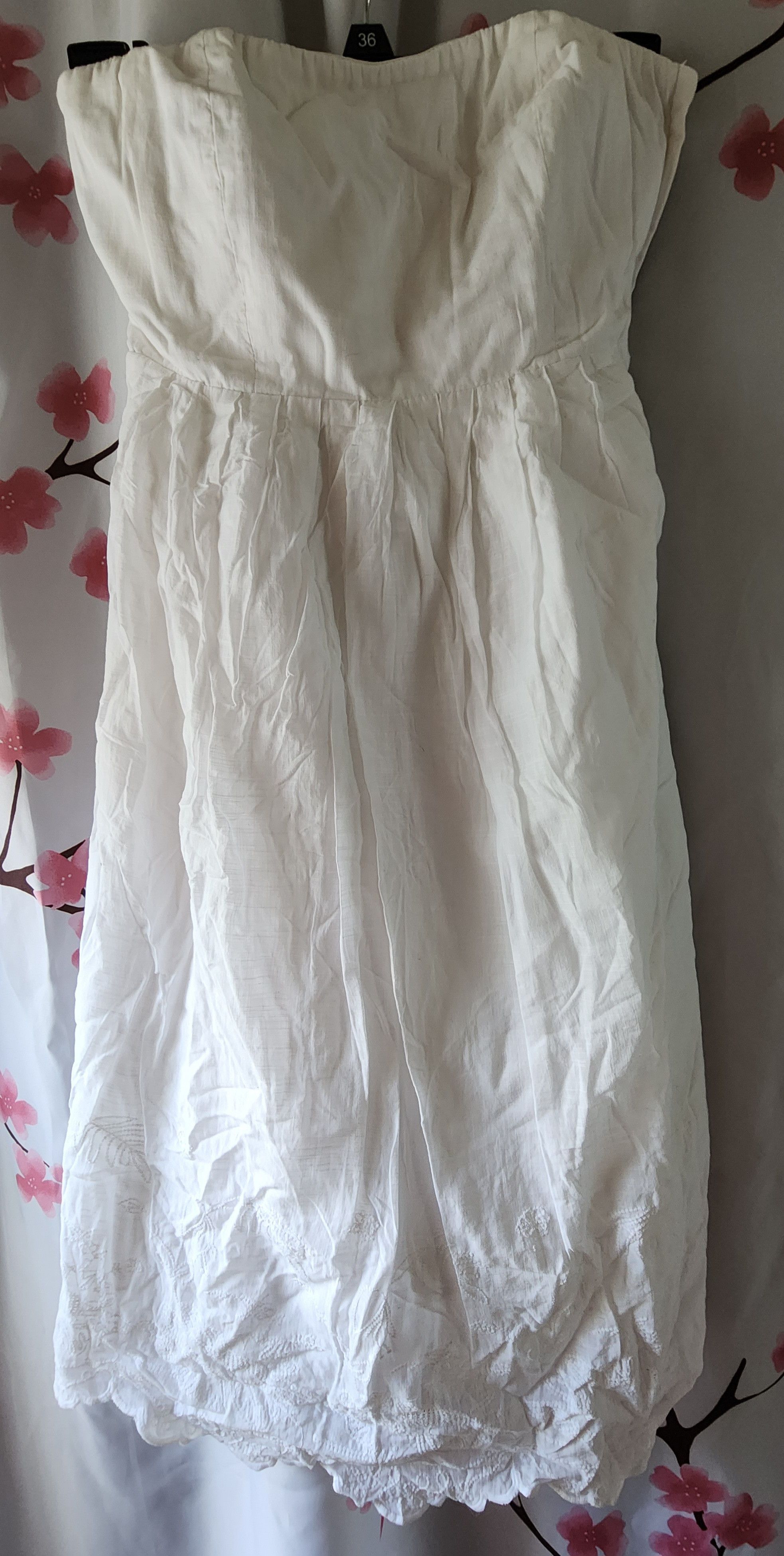 Gap NWOT GAP Women's White Strapless Dress Size 0 Size XS / US 0-2 / IT 36-38 - 1 Thumbnail