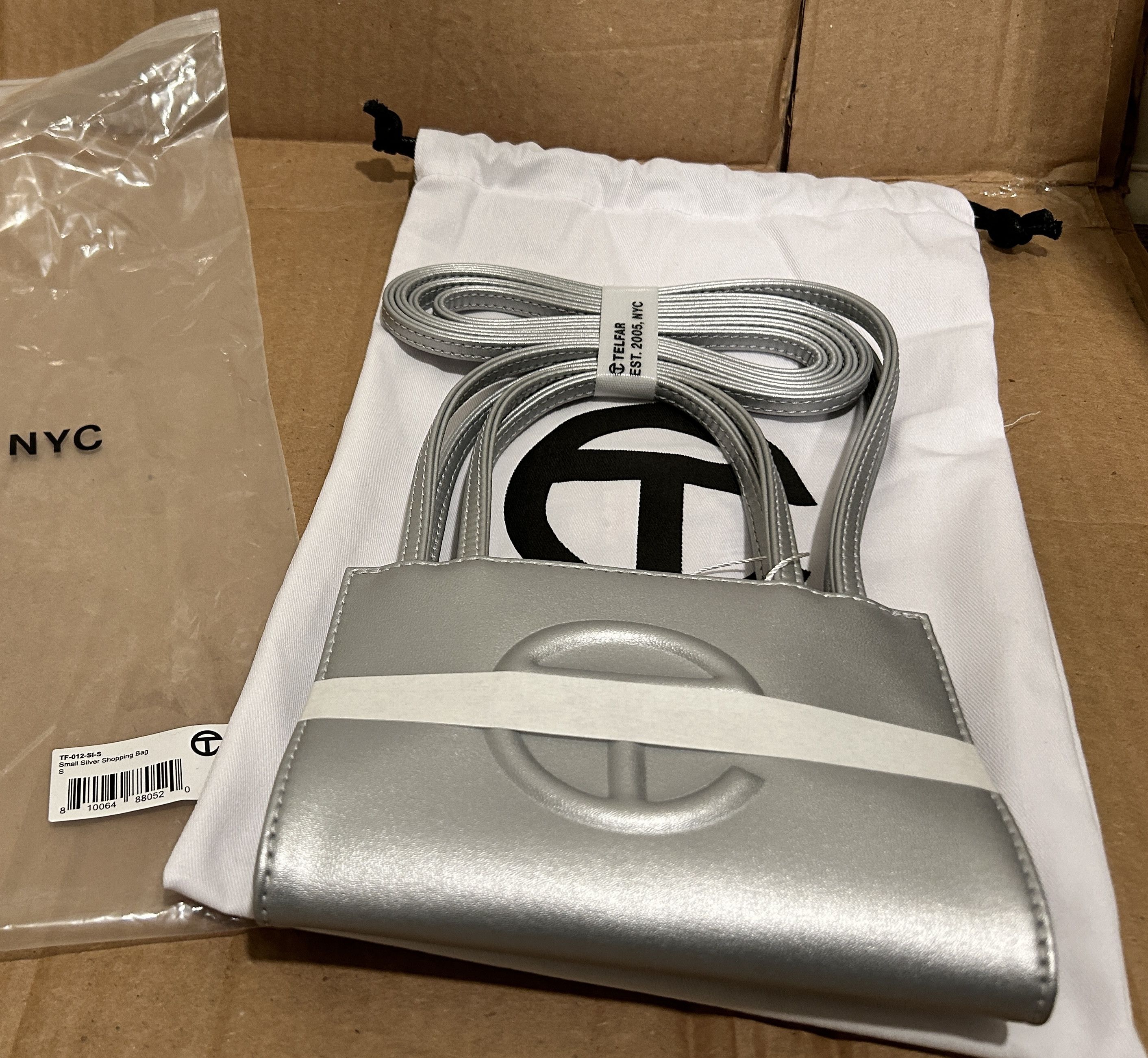 Telfar telfar silver small shopper bag Size ONE SIZE - 2 Thumbnail