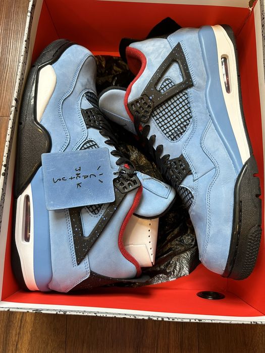 Travis Scott Jordan 4 Retro Travis Scott Cactus Jack Nike Air Size 14 