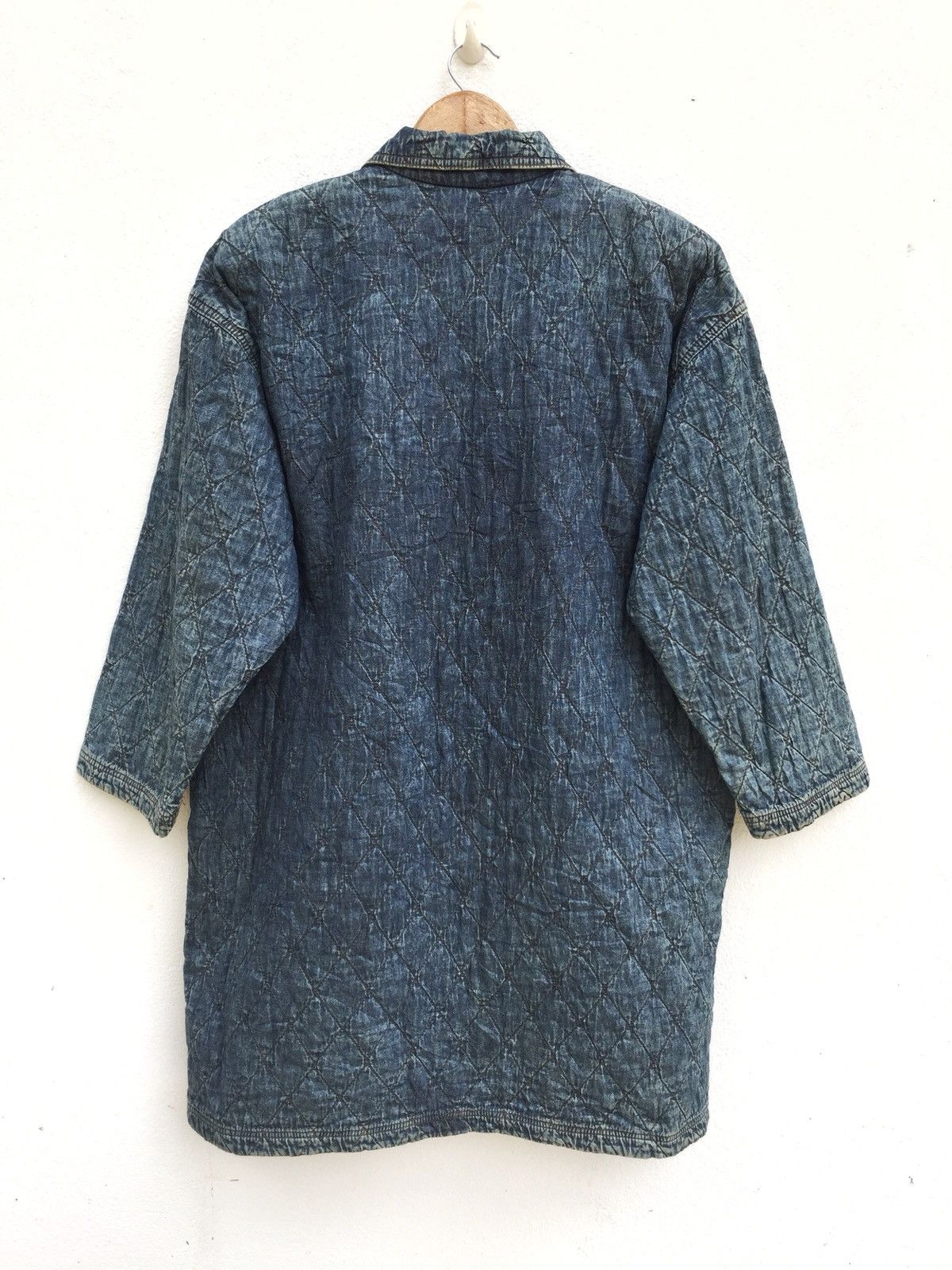 Versace ❌NEED GONE❌Givy Quilted Denim Oversized Warm Long Jacket Size US L / EU 52-54 / 3 - 4 Thumbnail