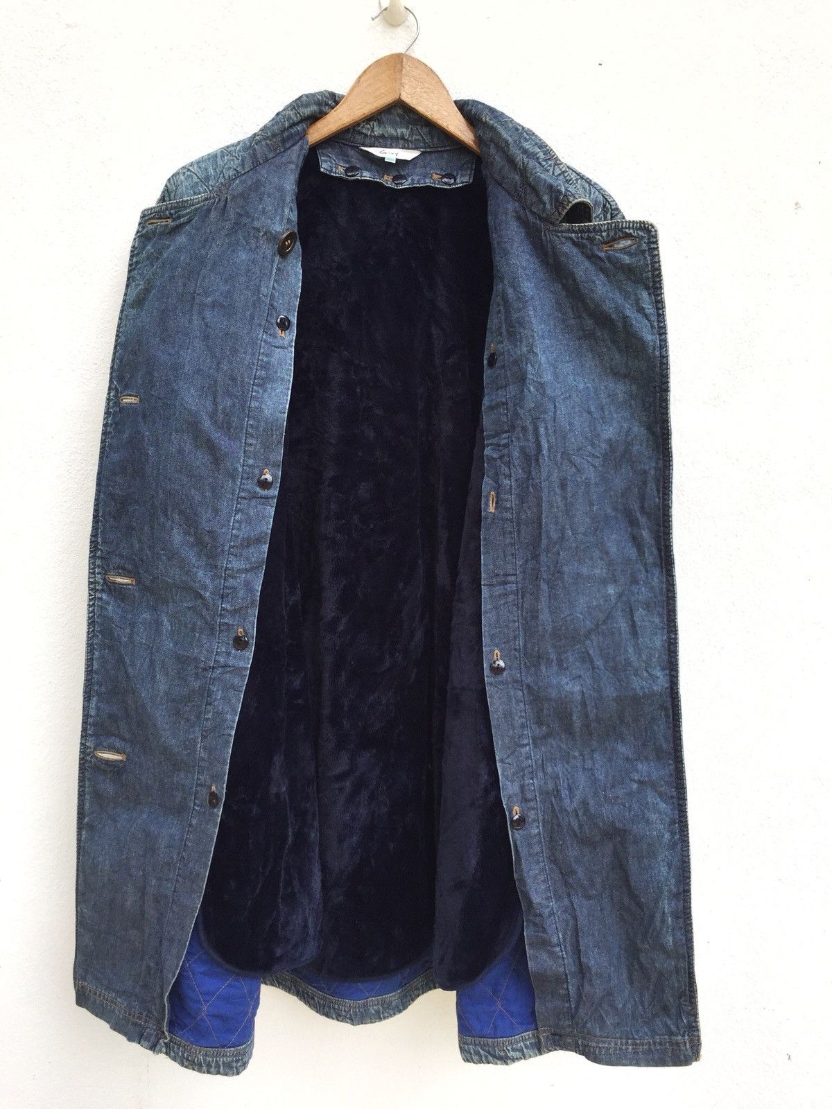Versace ❌NEED GONE❌Givy Quilted Denim Oversized Warm Long Jacket Size US L / EU 52-54 / 3 - 5 Thumbnail