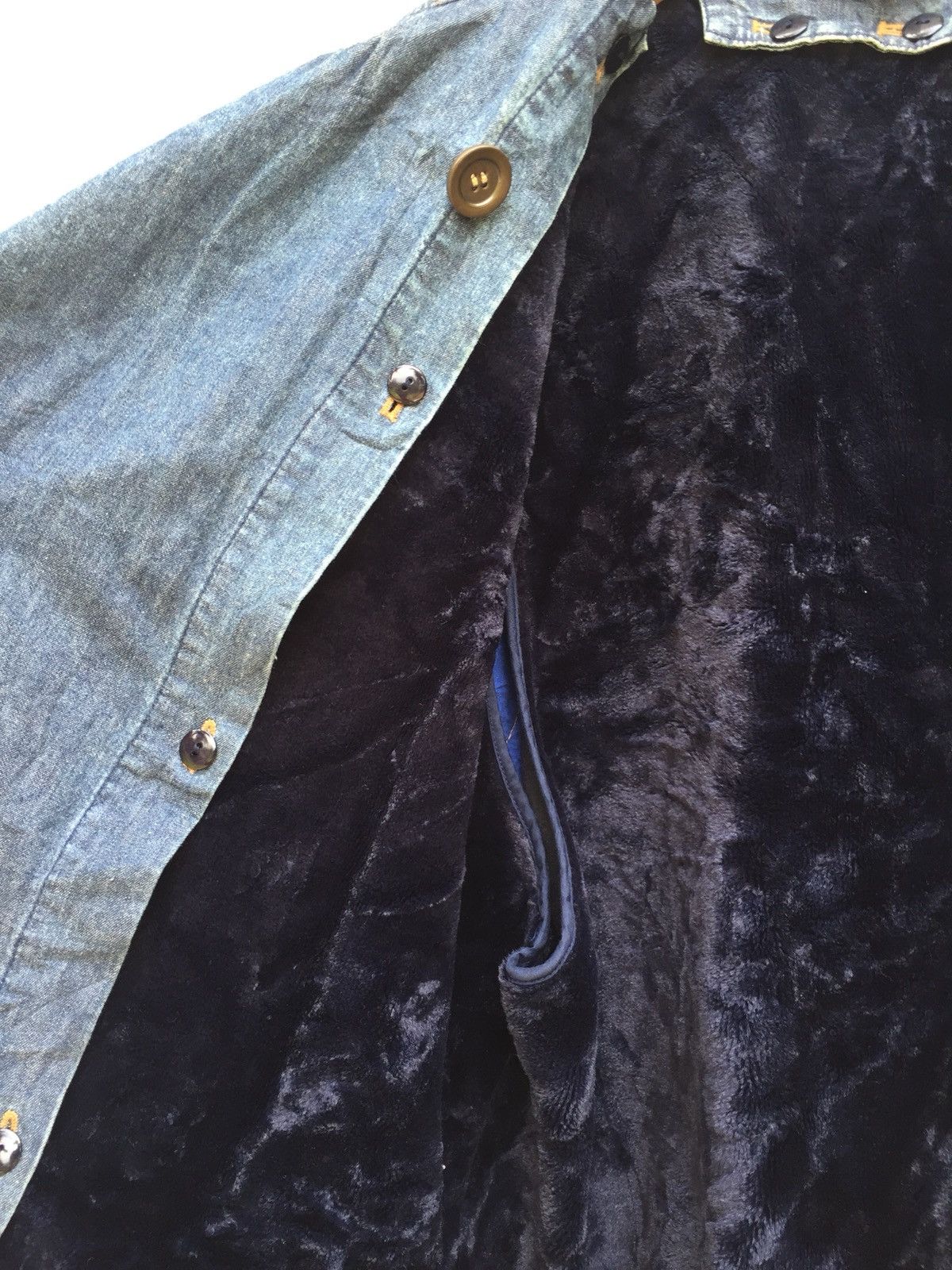 Versace ❌NEED GONE❌Givy Quilted Denim Oversized Warm Long Jacket Size US L / EU 52-54 / 3 - 6 Thumbnail