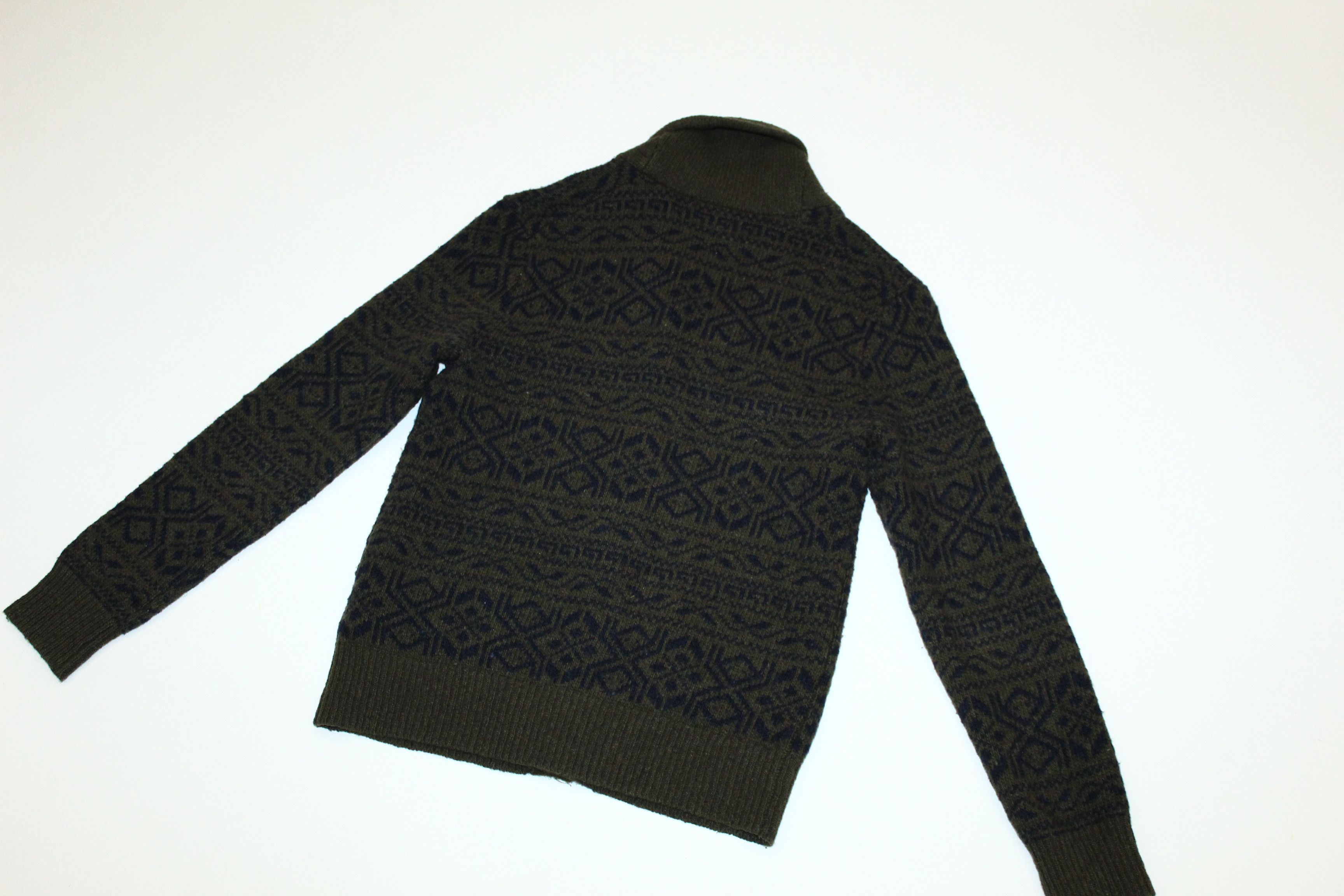 Club Monaco 💥 Club Monaco Native Pattern Wool Knit Cardigan Size US M / EU 48-50 / 2 - 8 Thumbnail