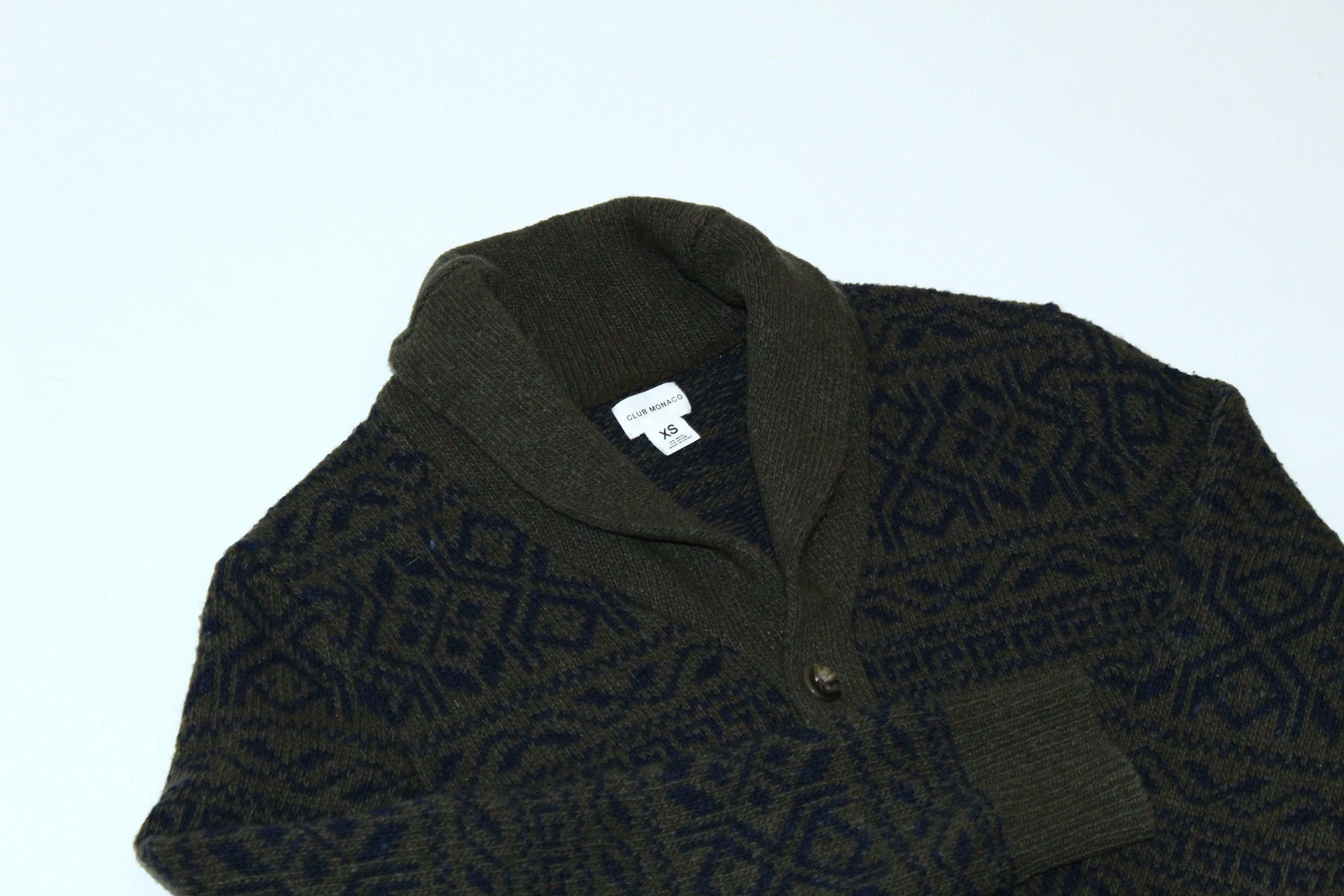 Club Monaco 💥 Club Monaco Native Pattern Wool Knit Cardigan Size US M / EU 48-50 / 2 - 3 Thumbnail