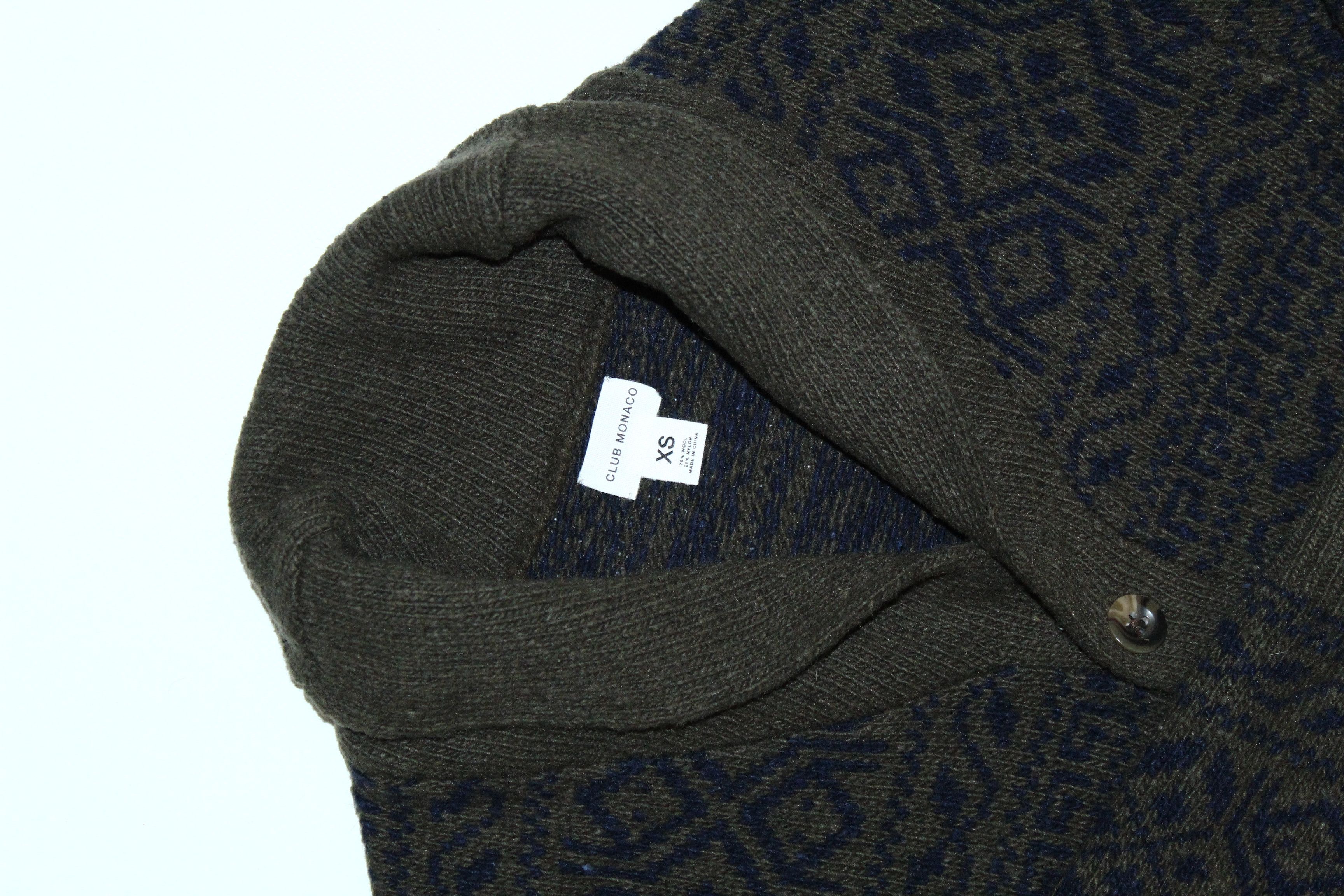 Club Monaco 💥 Club Monaco Native Pattern Wool Knit Cardigan Size US M / EU 48-50 / 2 - 4 Thumbnail