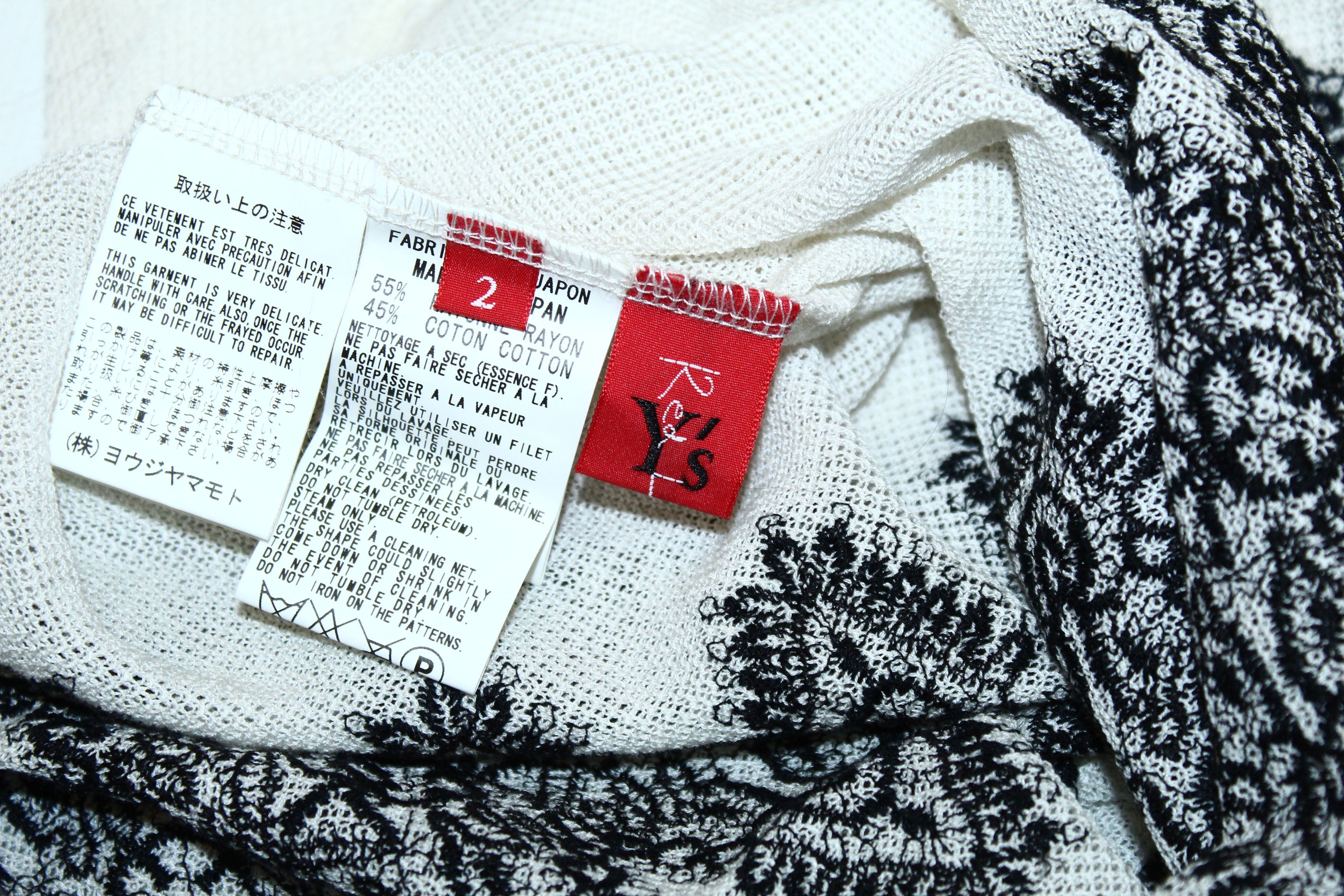 Yohji Yamamoto 💥💥 Y's Red Label Rayon Cotton Blend Lace Knitted Dress Size XS / US 0-2 / IT 36-38 - 10 Thumbnail