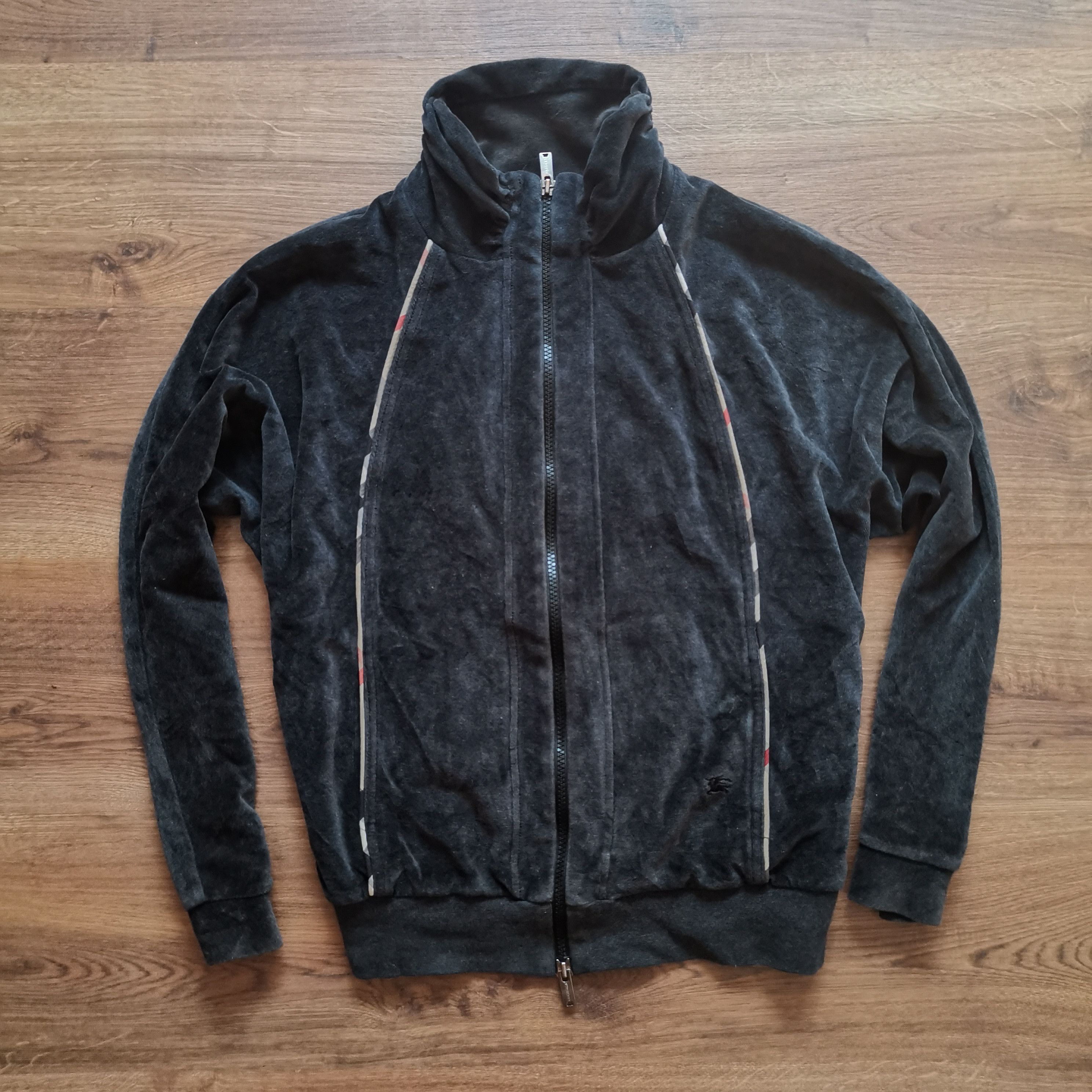 Burberry Burberry women's fleece velour light jacket logo nova check Size L / US 10 / IT 46 - 1 Thumbnail