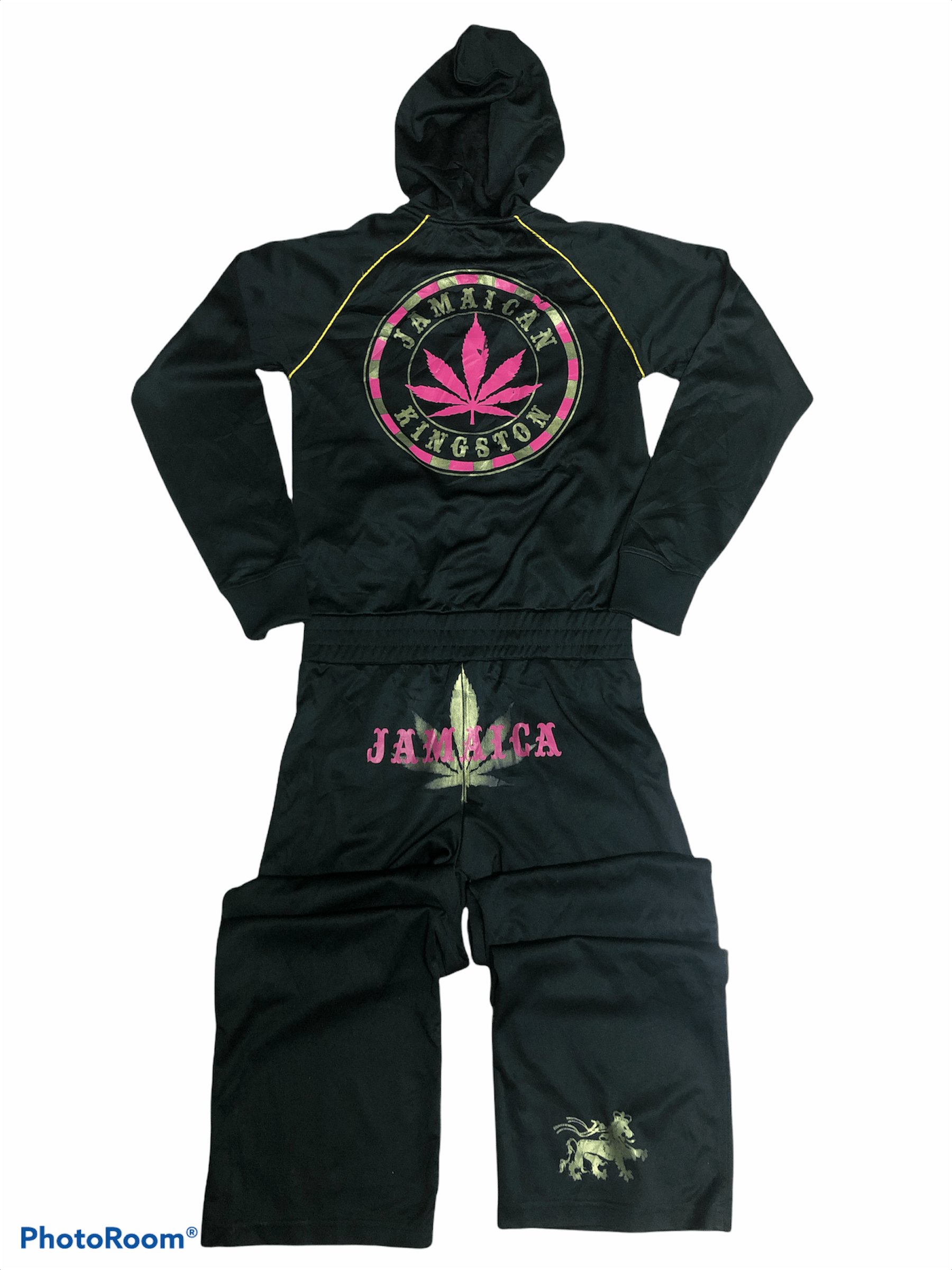 Designer × Japanese Brand Strecthable Kingston Jamaica Jumpsuit Hoodie Size US 30 / EU 46 - 1 Thumbnail