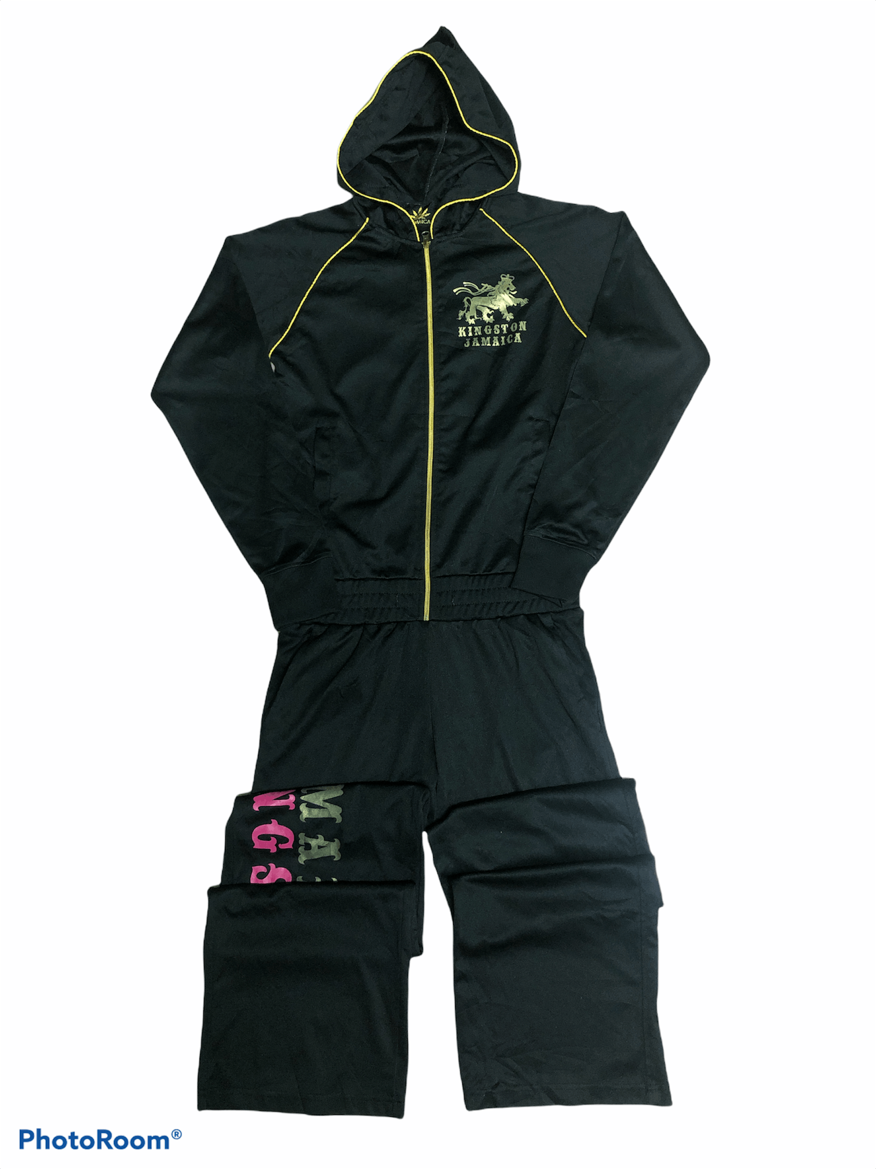 Designer × Japanese Brand Strecthable Kingston Jamaica Jumpsuit Hoodie Size US 30 / EU 46 - 2 Thumbnail