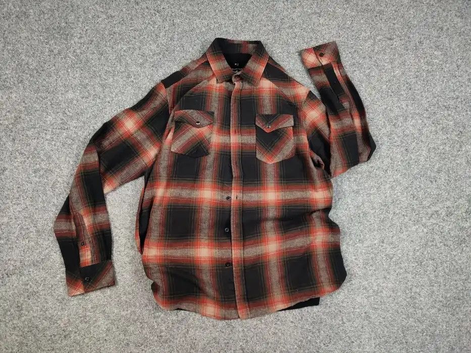 Flannel Vintage Flannel Shirt Checkered Travis Scott Style Hype Size US L / EU 52-54 / 3 - 5 Thumbnail
