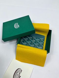 Goyard Green Customized Slotcard Wallet
