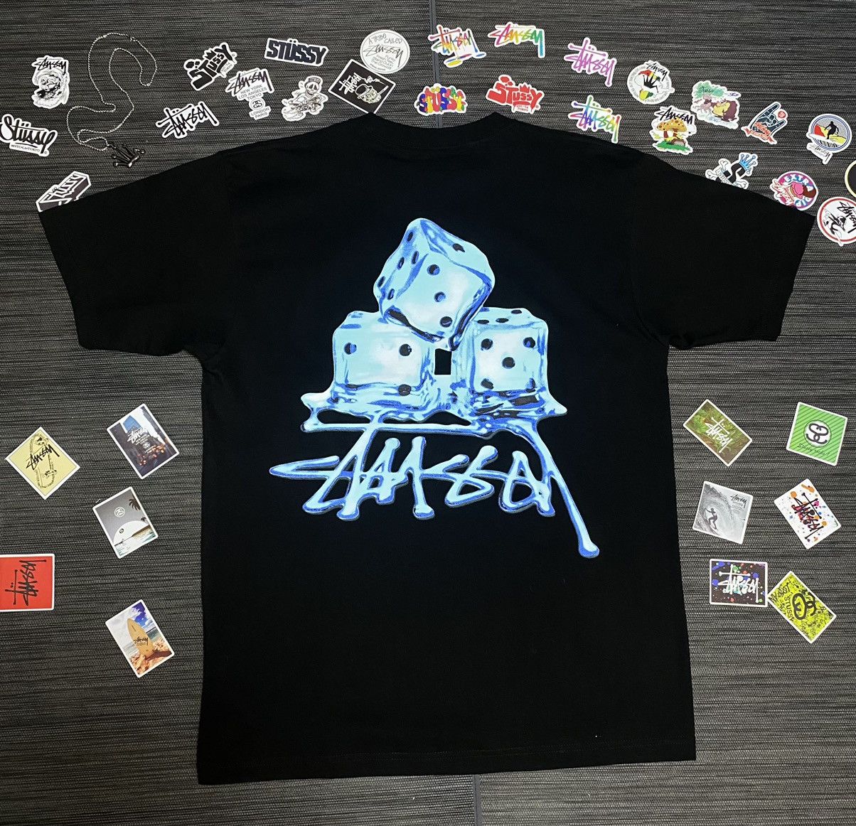 Stussy Stussy Ice DIce Melted Tee | Grailed