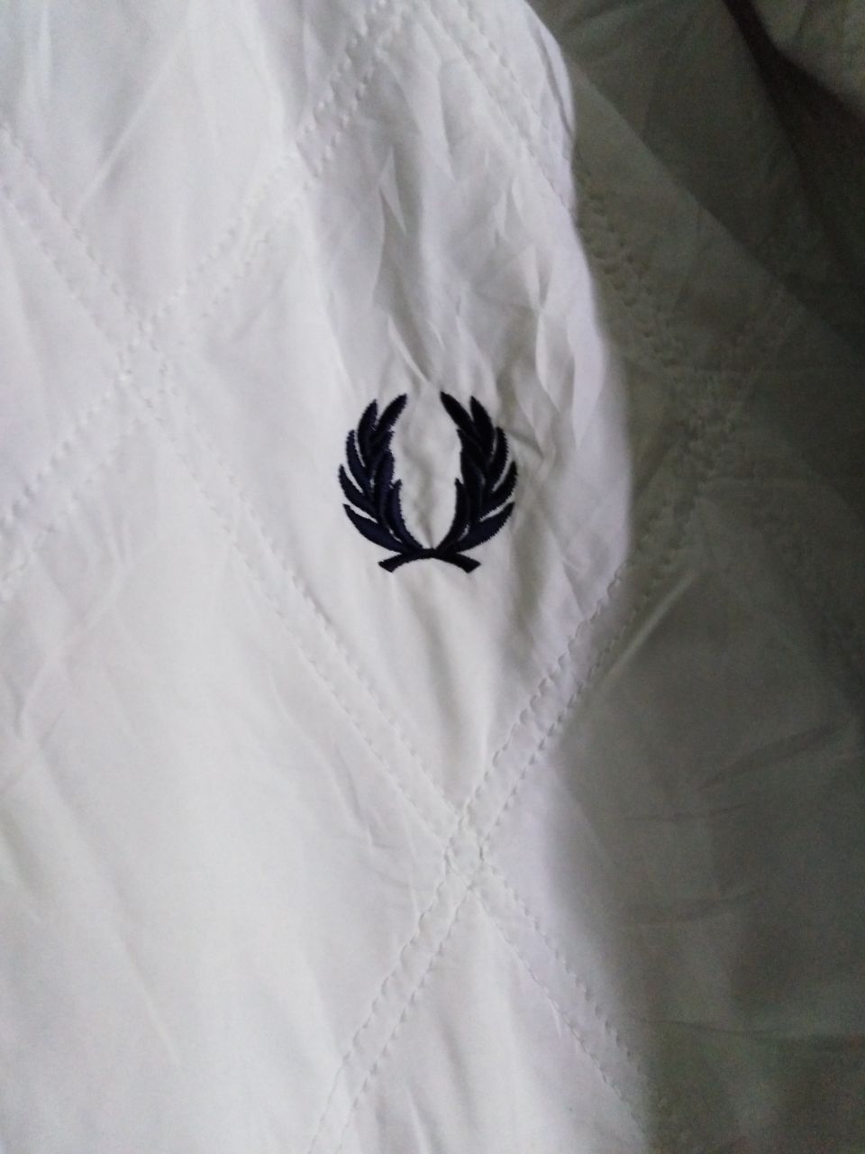 Fred Perry RARE! FRED PERRY PUFFER WHITE JACKET Size US L / EU 52-54 / 3 - 4 Thumbnail