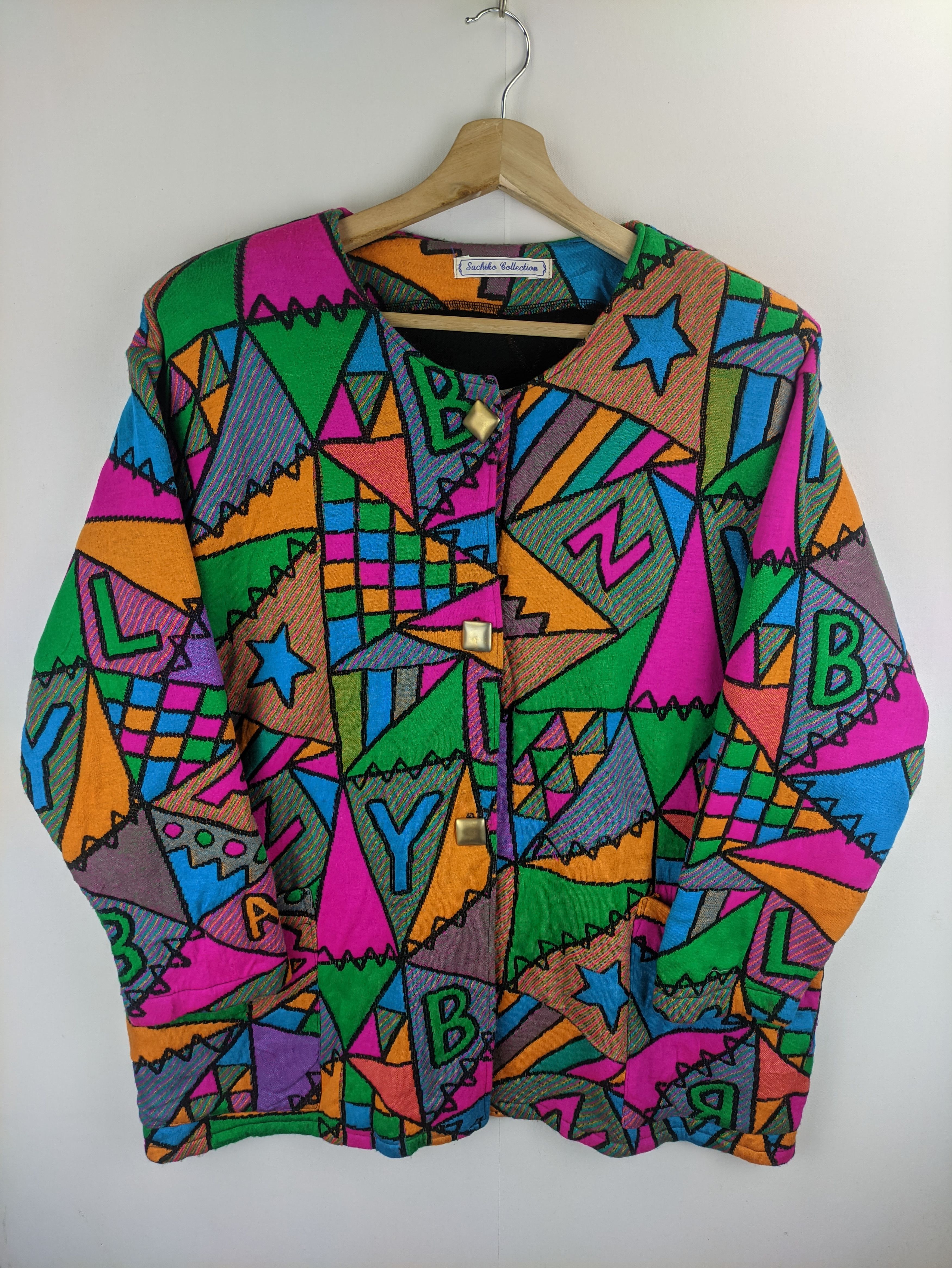 Japanese Brand Steals🔥Vintage Coat Jacket Patchwork by Sachiko Size L / US 10 / IT 46 - 7 Thumbnail