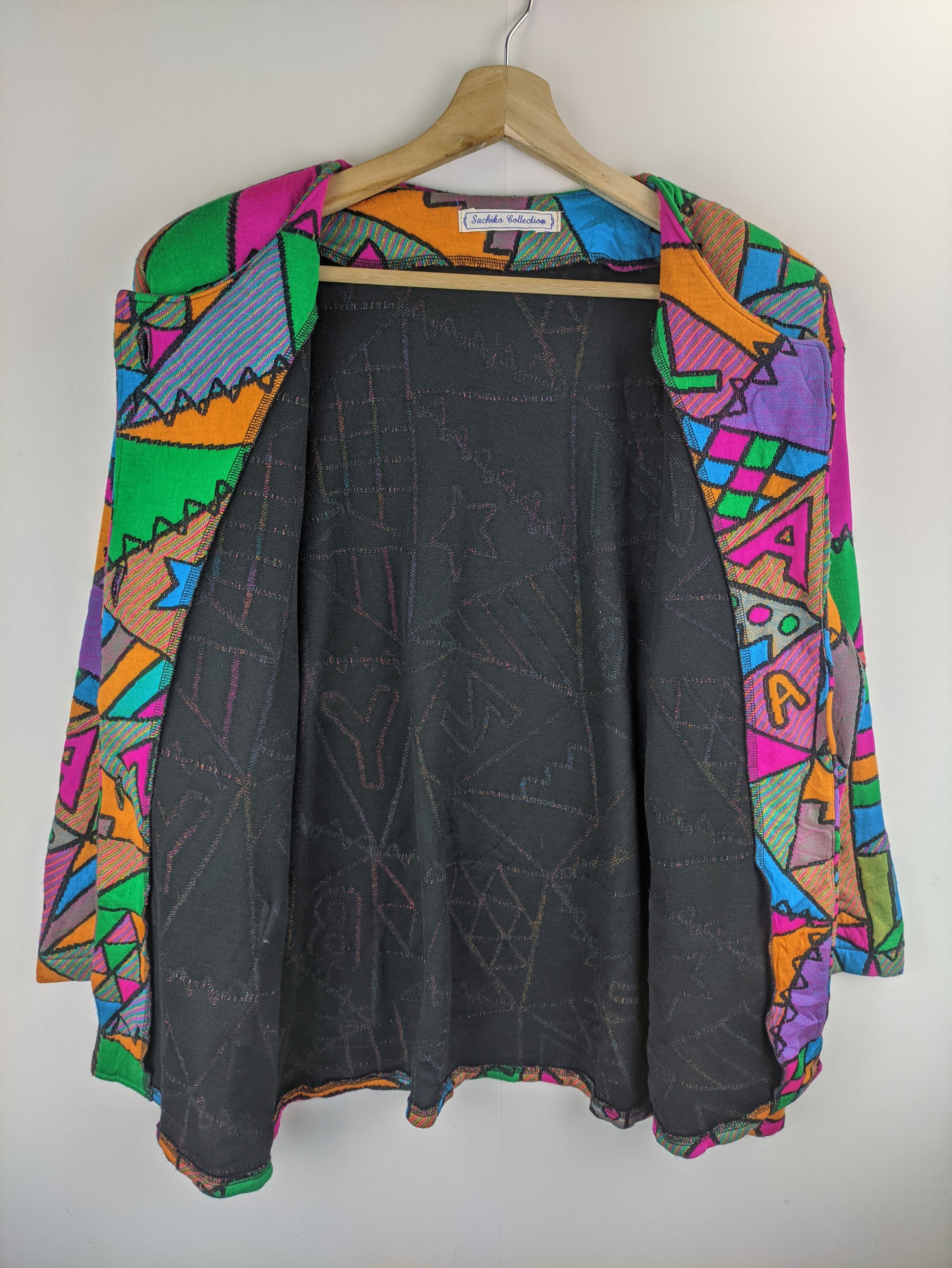 Japanese Brand Steals🔥Vintage Coat Jacket Patchwork by Sachiko Size L / US 10 / IT 46 - 4 Thumbnail