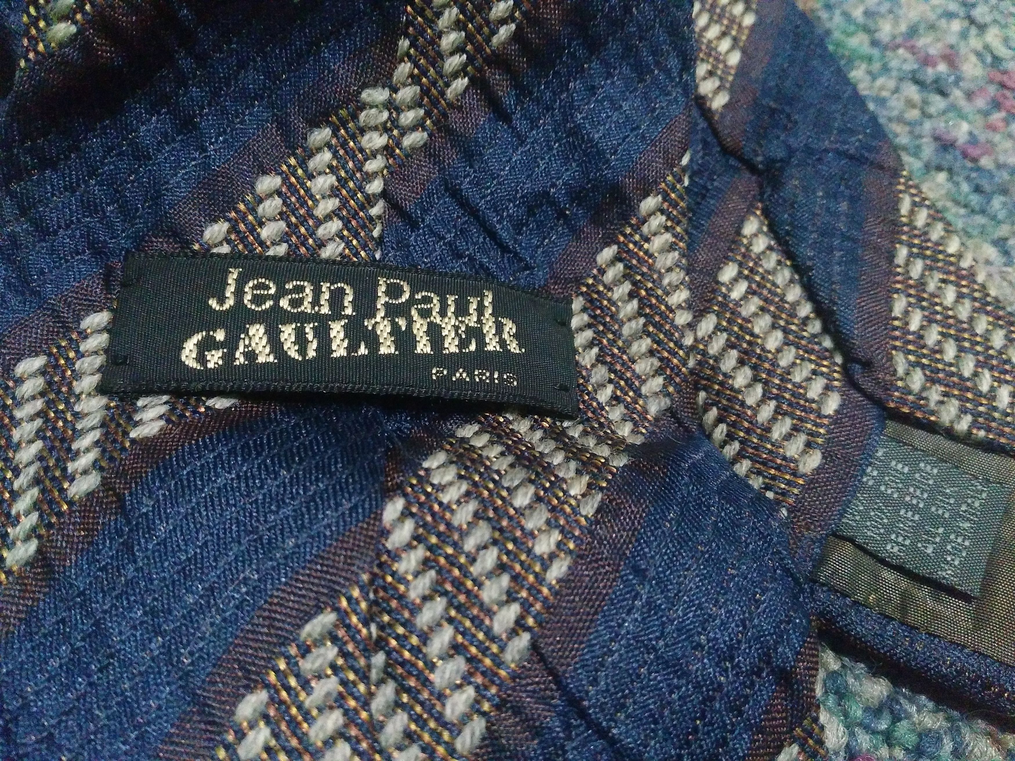 Jean Paul Gaultier Distressed Jean Paul Gaultier Tiie Necktie Made in Italy Size ONE SIZE - 2 Thumbnail
