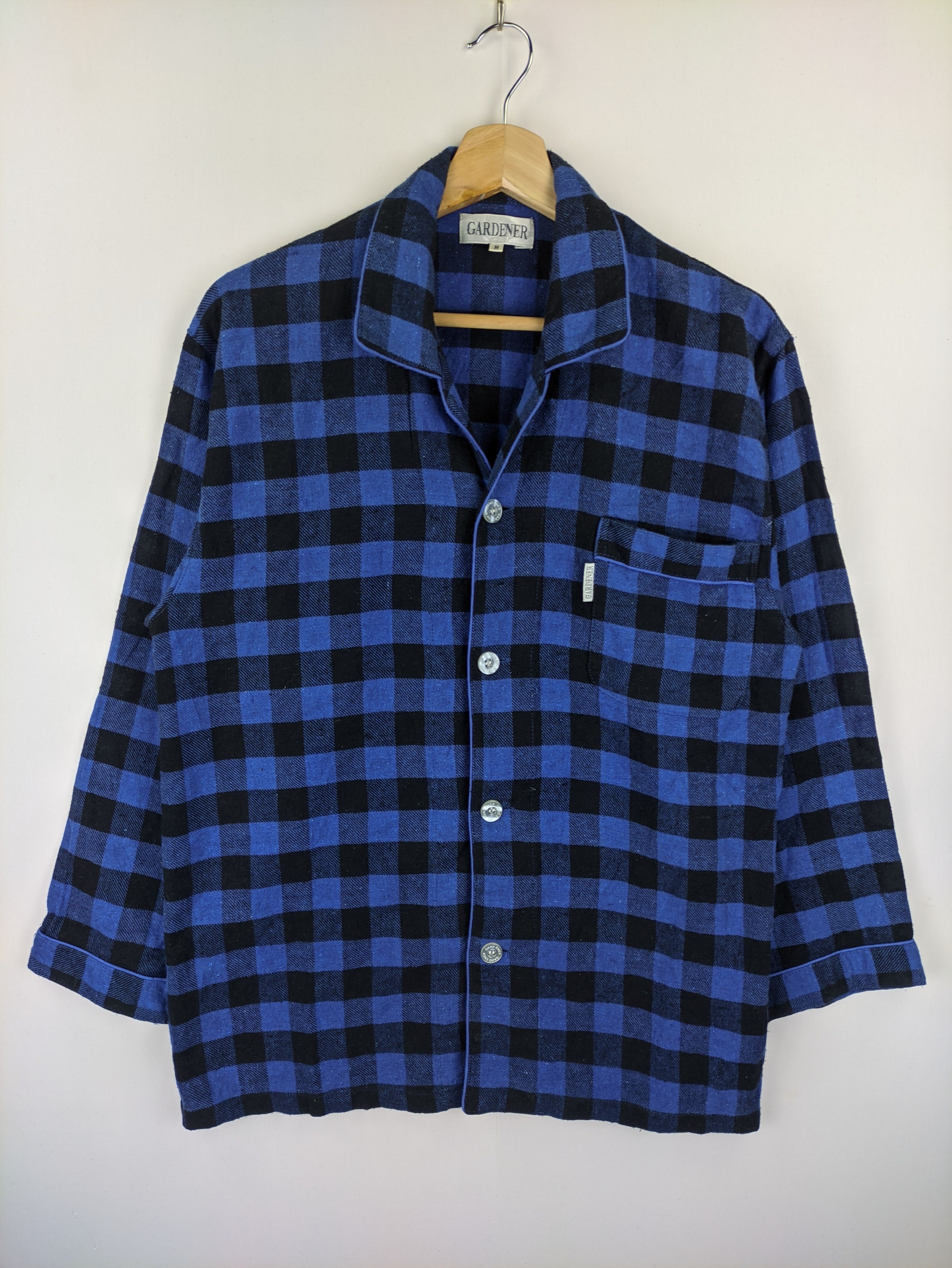 Flannel × Japanese Brand Steals🔥Vintage Flannel Checkered Plaid by Gardener Size US M / EU 48-50 / 2 - 5 Thumbnail