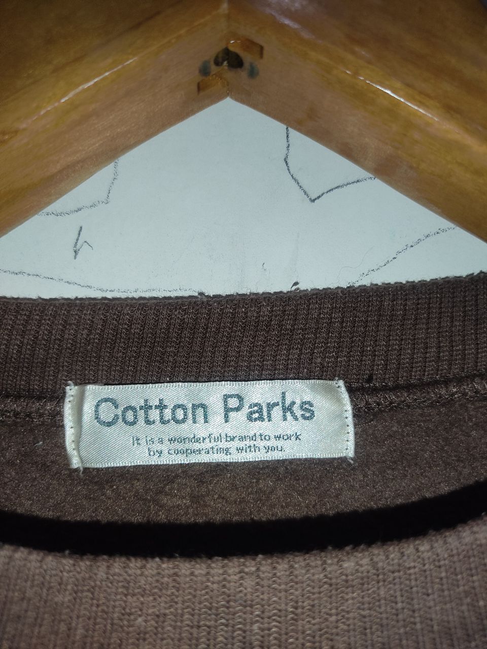 Japanese Brand × Vintage Vintage Cotton Paris Sweatshirt Size US L / EU 52-54 / 3 - 5 Thumbnail