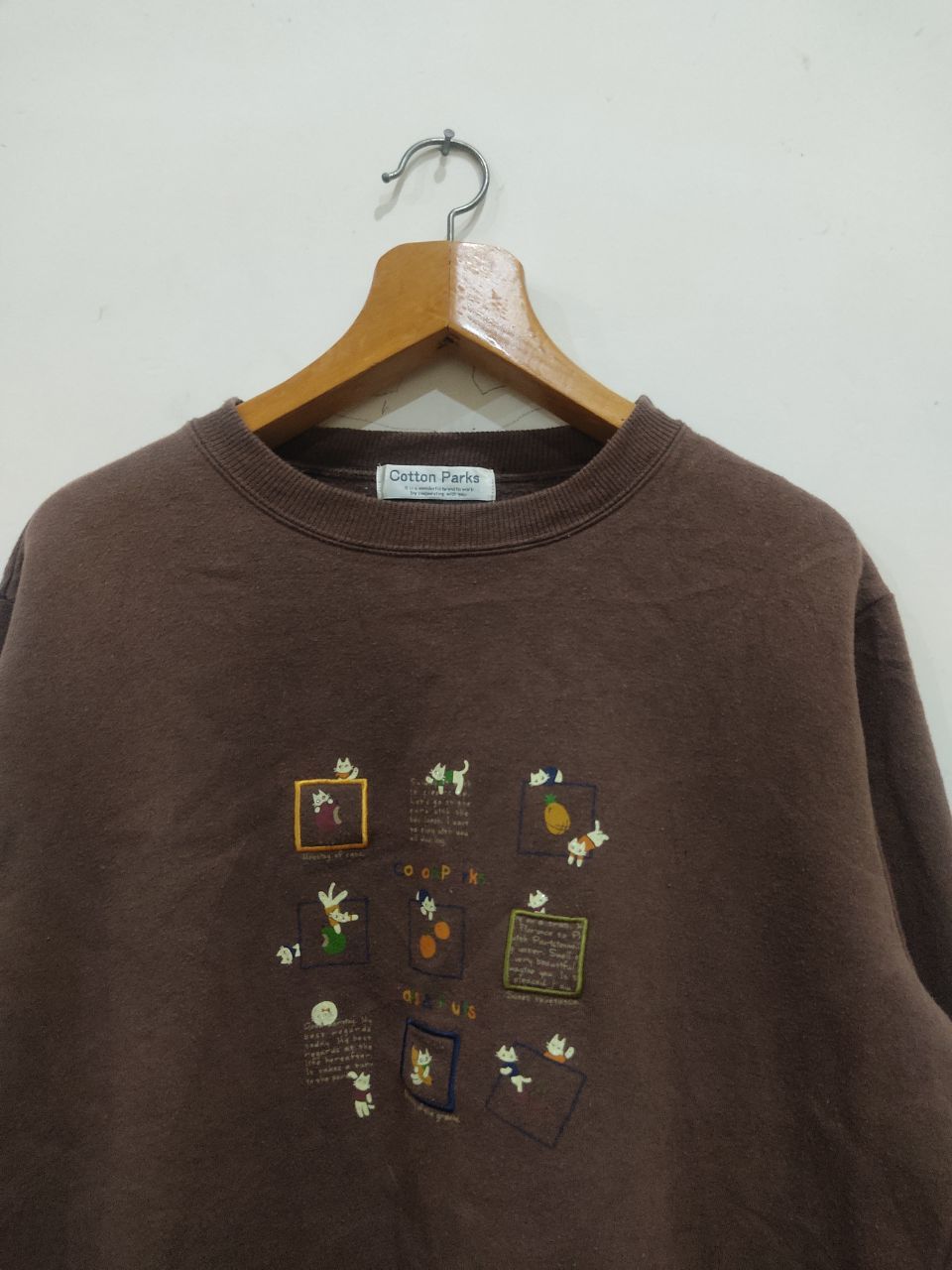 Japanese Brand × Vintage Vintage Cotton Paris Sweatshirt Size US L / EU 52-54 / 3 - 3 Thumbnail