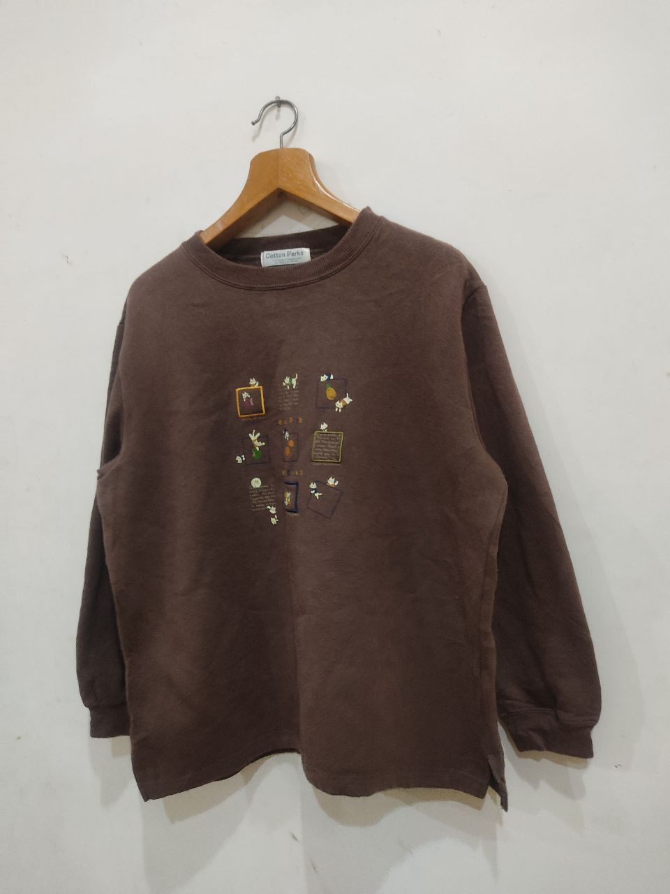 Japanese Brand × Vintage Vintage Cotton Paris Sweatshirt Size US L / EU 52-54 / 3 - 2 Thumbnail