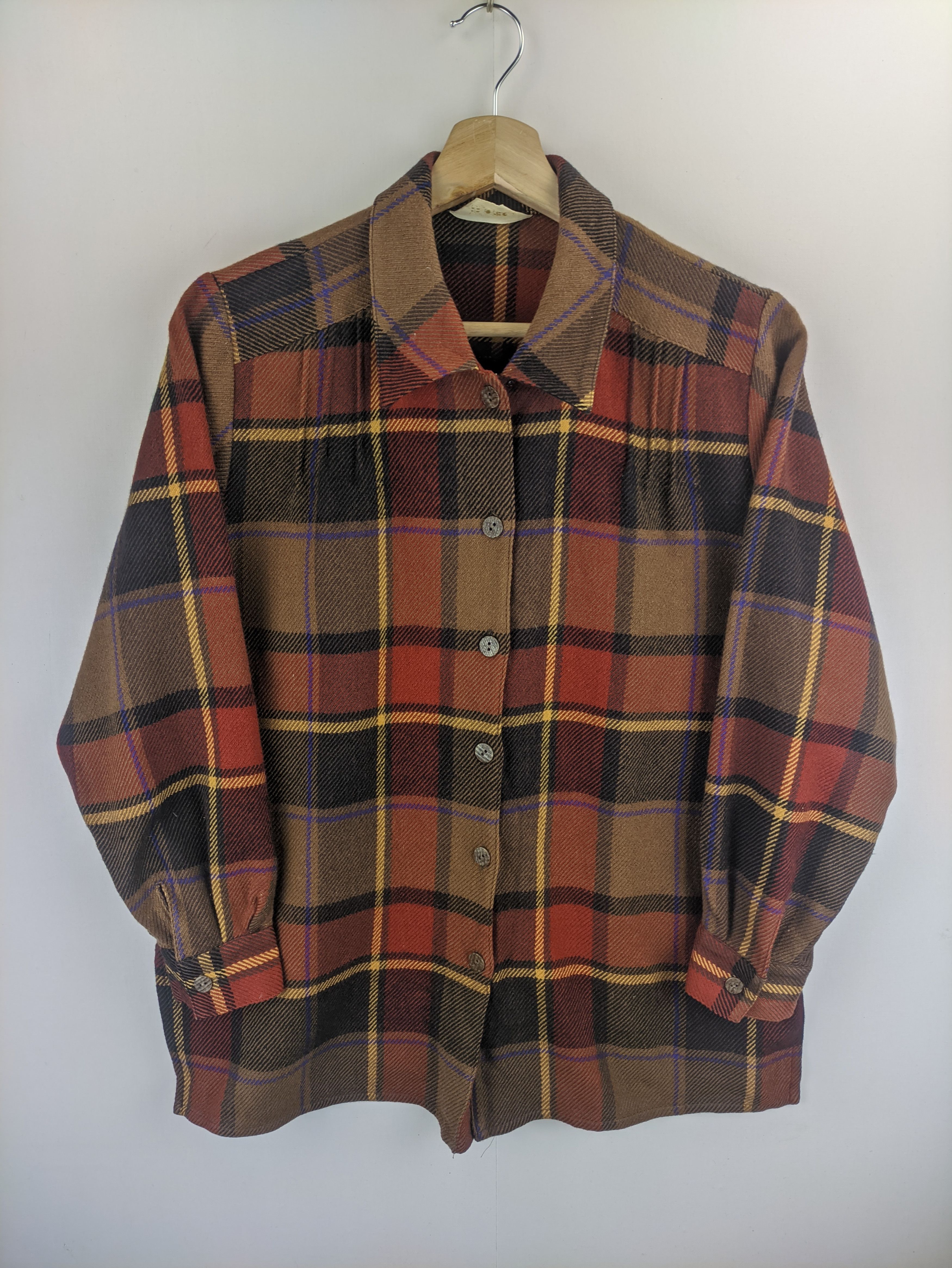 Flannel Steals🔥Flannel Plaid Checkered by Belloregia Size M / US 6-8 / IT 42-44 - 7 Thumbnail
