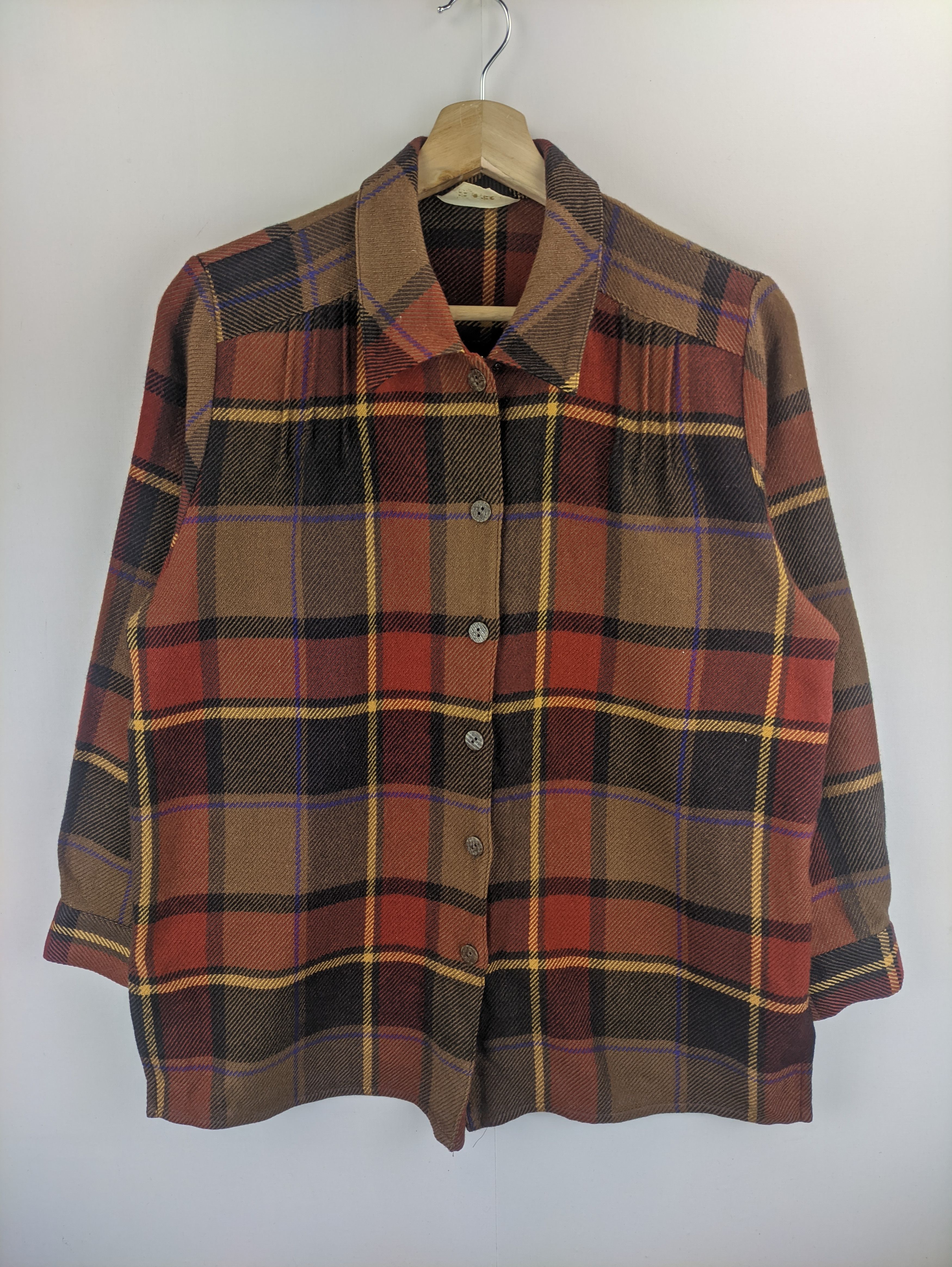 Flannel Steals🔥Flannel Plaid Checkered by Belloregia Size M / US 6-8 / IT 42-44 - 1 Thumbnail