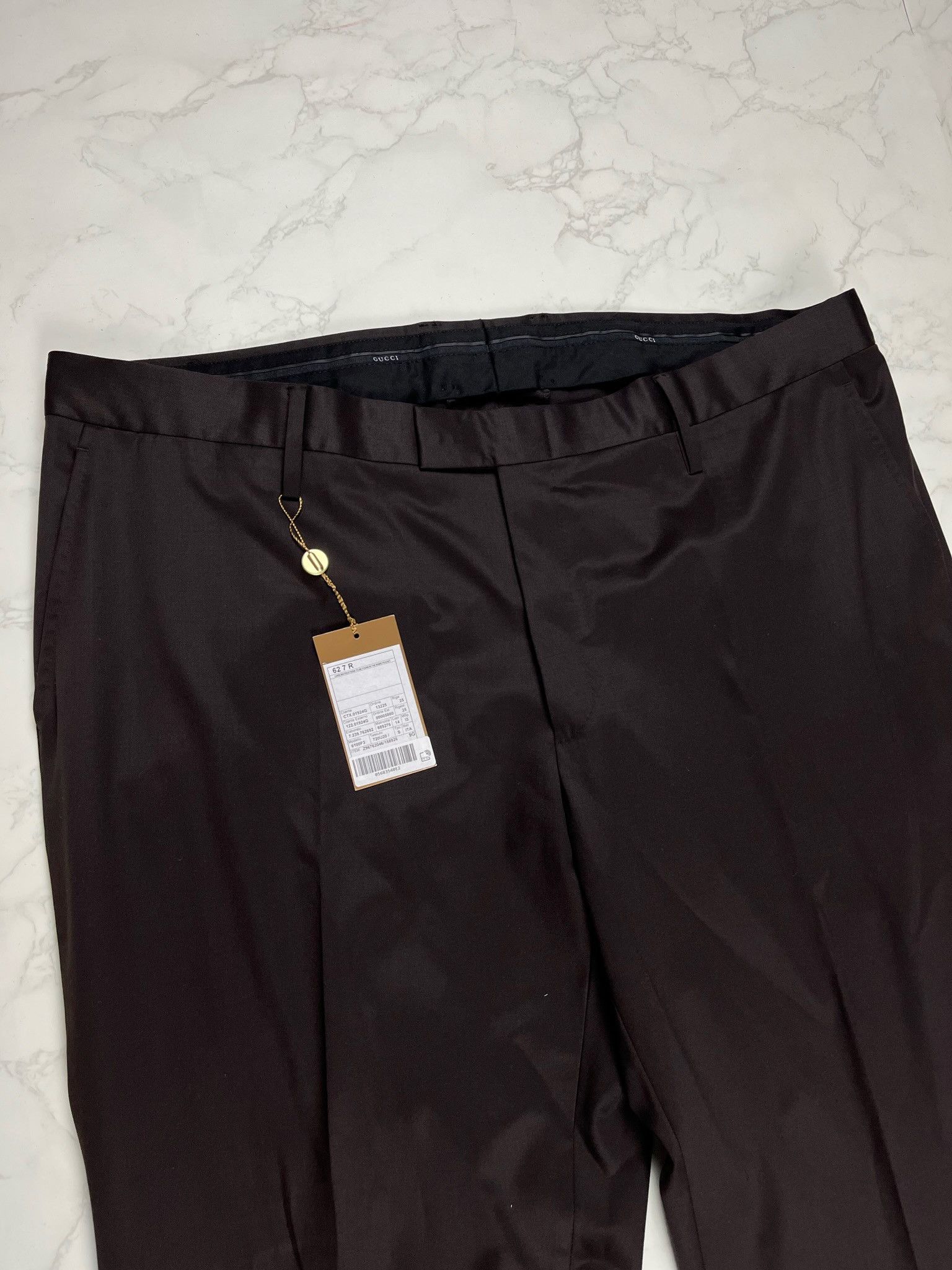 Gucci 🔥70% OFF🔥 [SALE] Gucci Chocolate Formal Wool Trousers Size US 42 / EU 58 - 8 Thumbnail