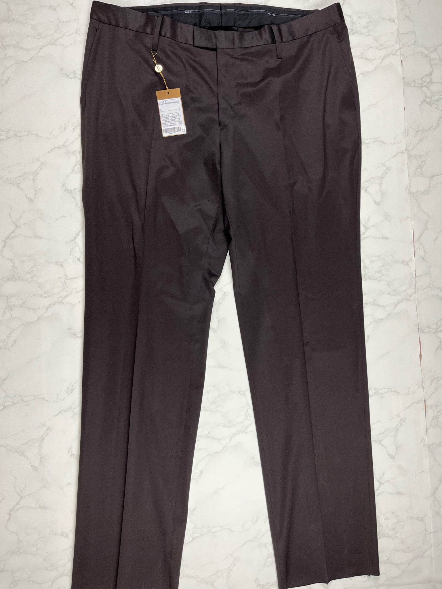 Gucci 🔥70% OFF🔥 [SALE] Gucci Chocolate Formal Wool Trousers Size US 42 / EU 58 - 7 Thumbnail