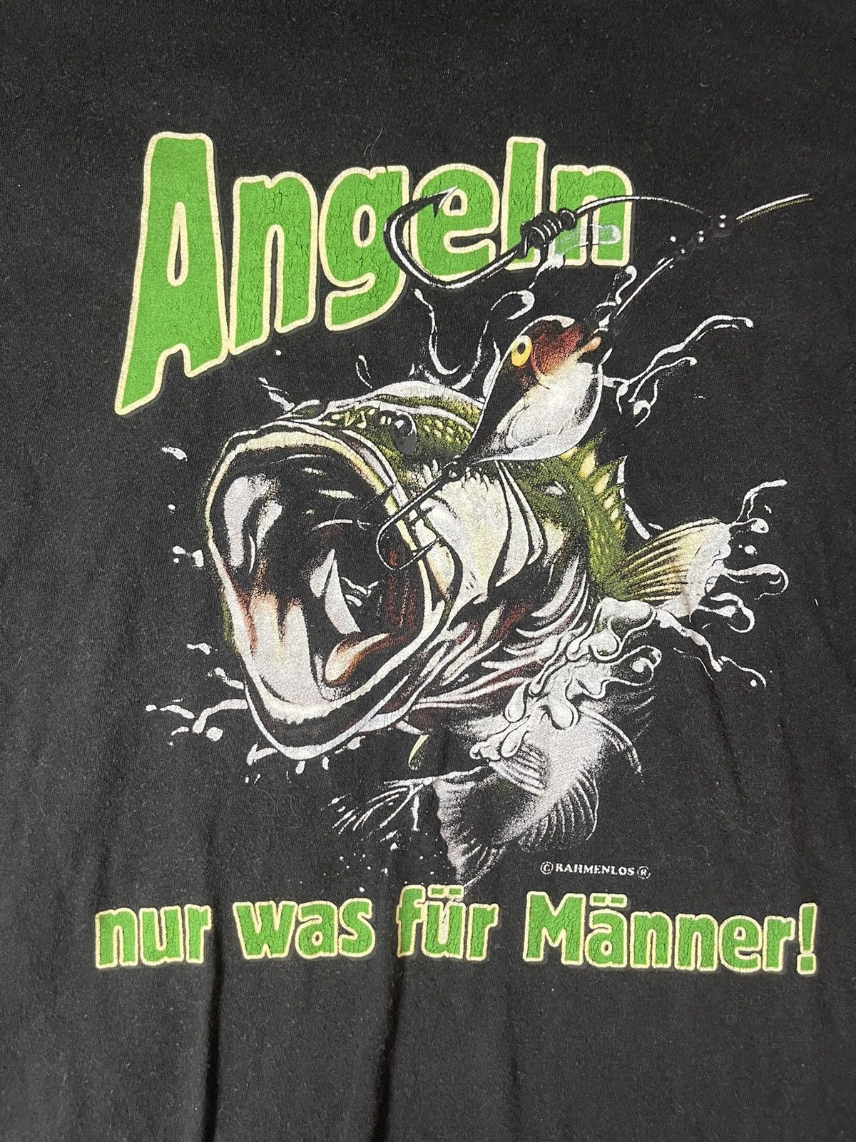 Vintage 90s vintage fishing graphic t-shirt Size US L / EU 52-54 / 3 - 2 Thumbnail