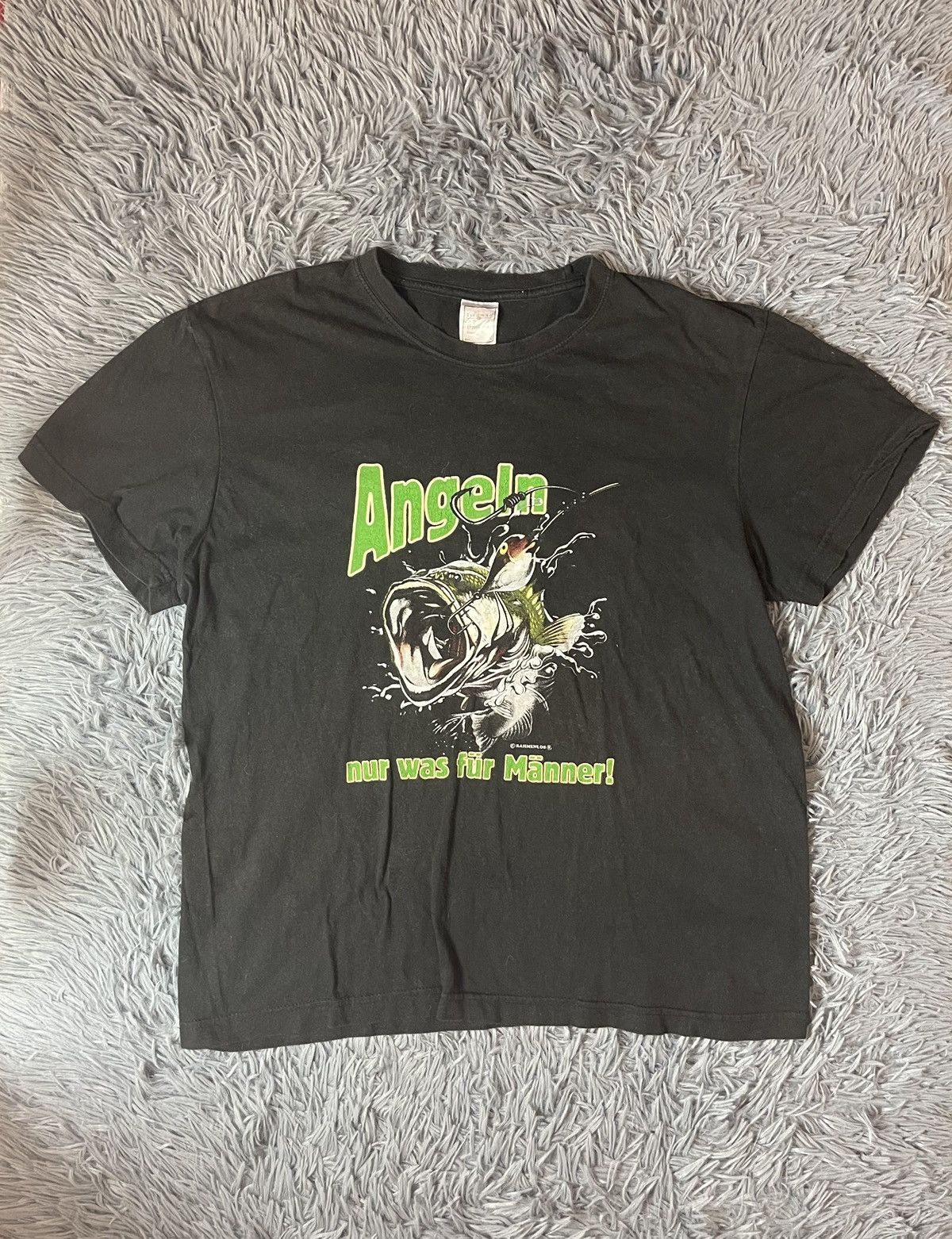 Vintage 90s vintage fishing graphic t-shirt Size US L / EU 52-54 / 3 - 1 Thumbnail
