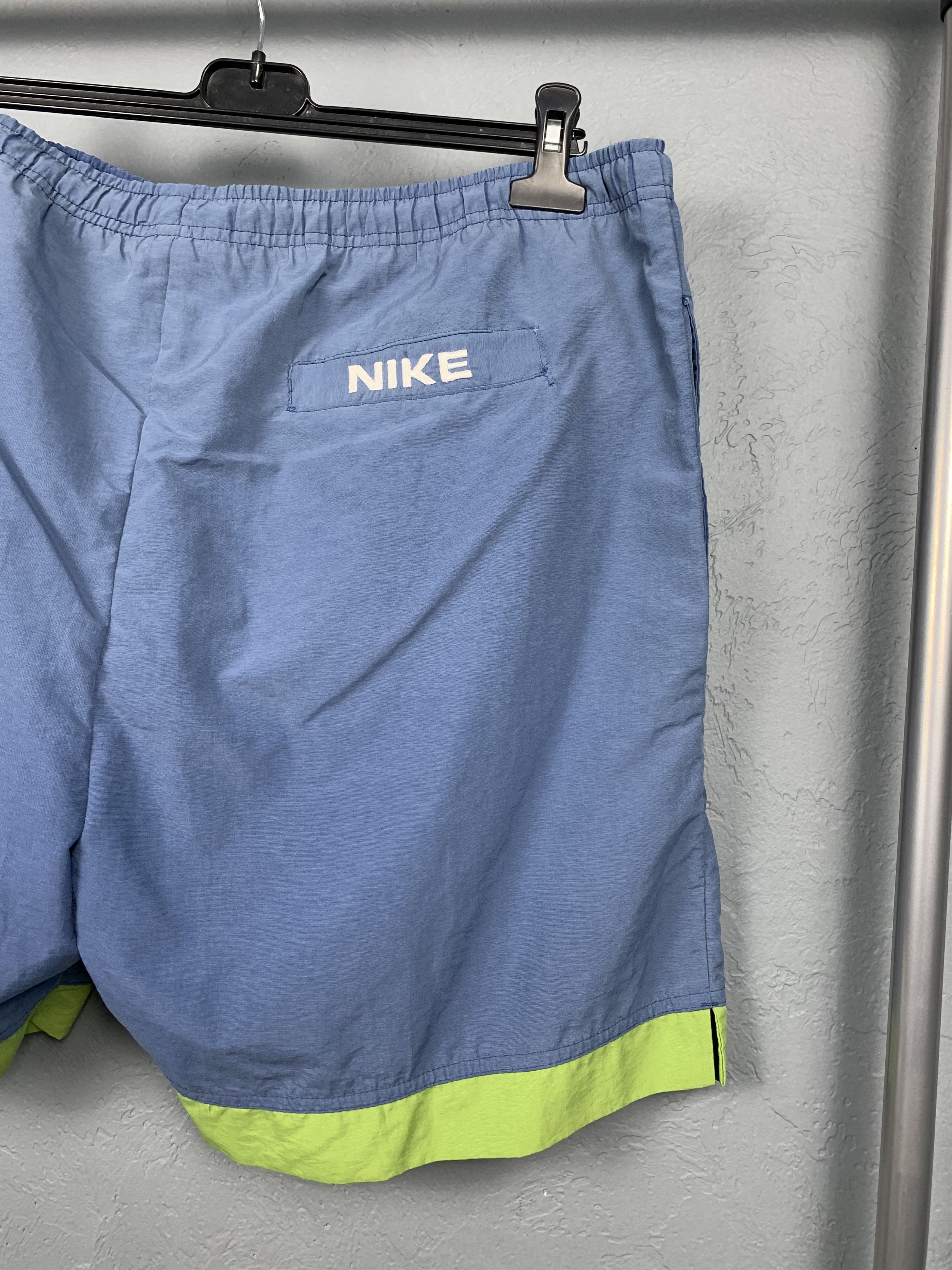 Nike × Vintage Nike 90s Vintage Sun Faded Mens Nylon Shorts Swoosh Size US 34 / EU 50 - 6 Thumbnail