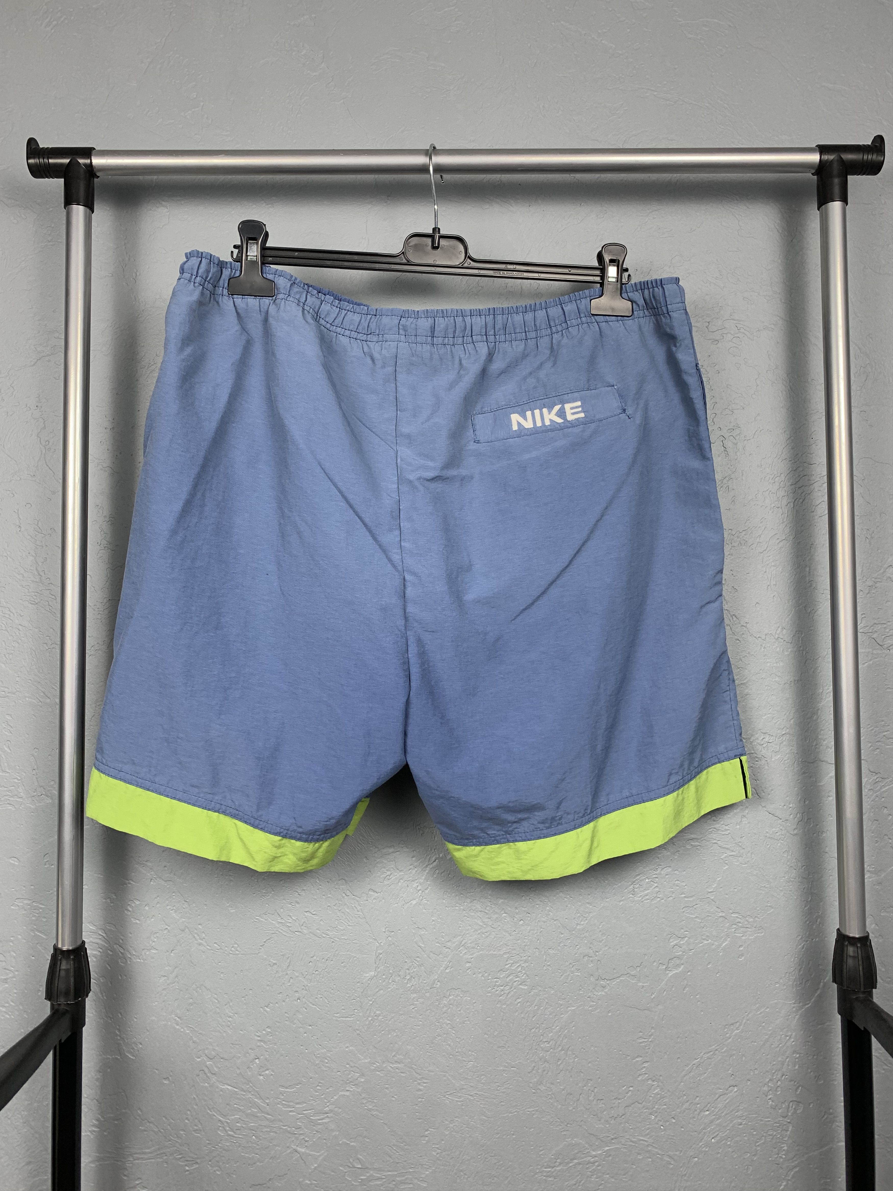 Nike × Vintage Nike 90s Vintage Sun Faded Mens Nylon Shorts Swoosh Size US 34 / EU 50 - 5 Thumbnail