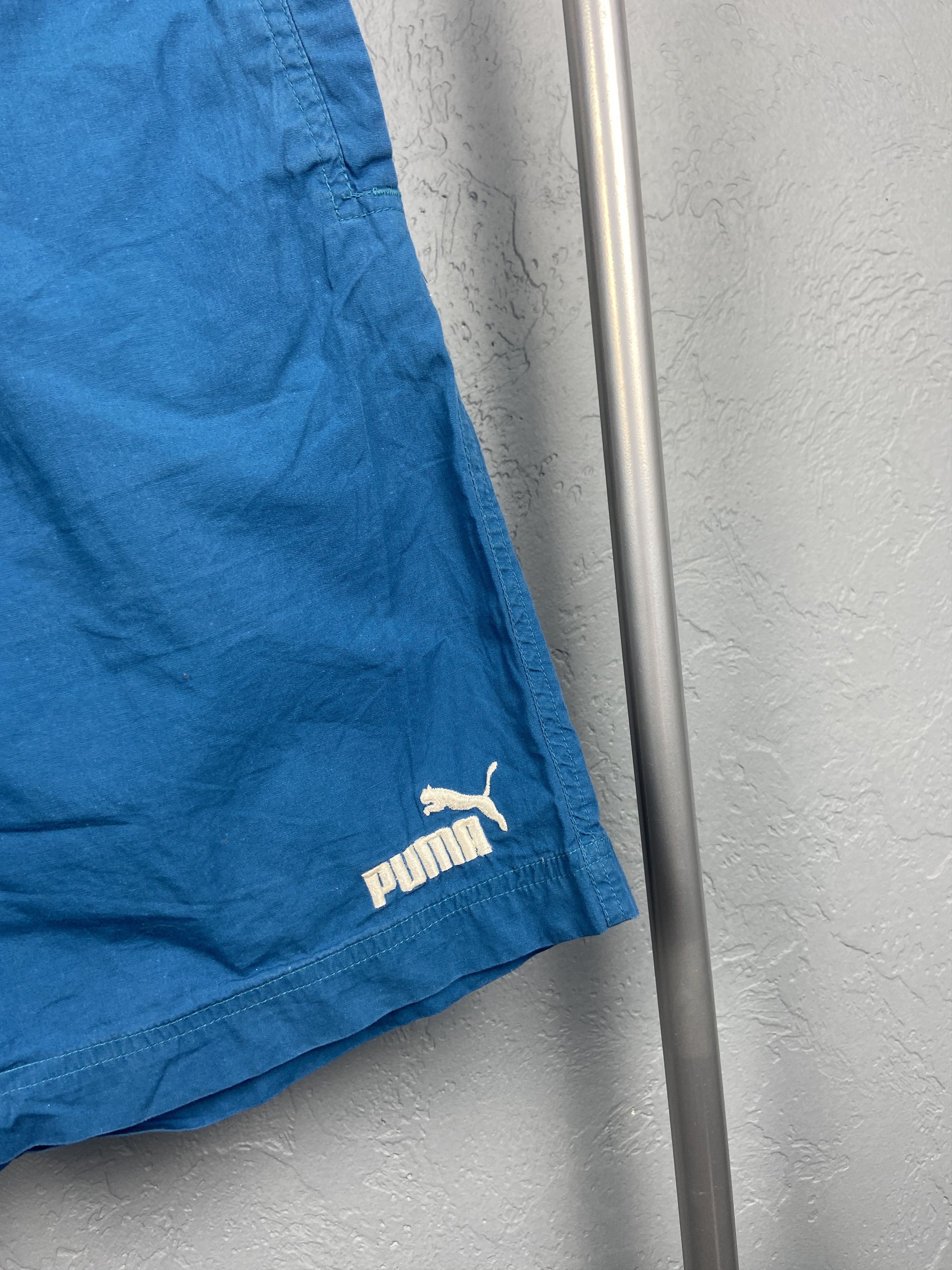 Puma Vintage Puma Mens Nylon Shorts Y2K Size US 36 / EU 52 - 2 Thumbnail