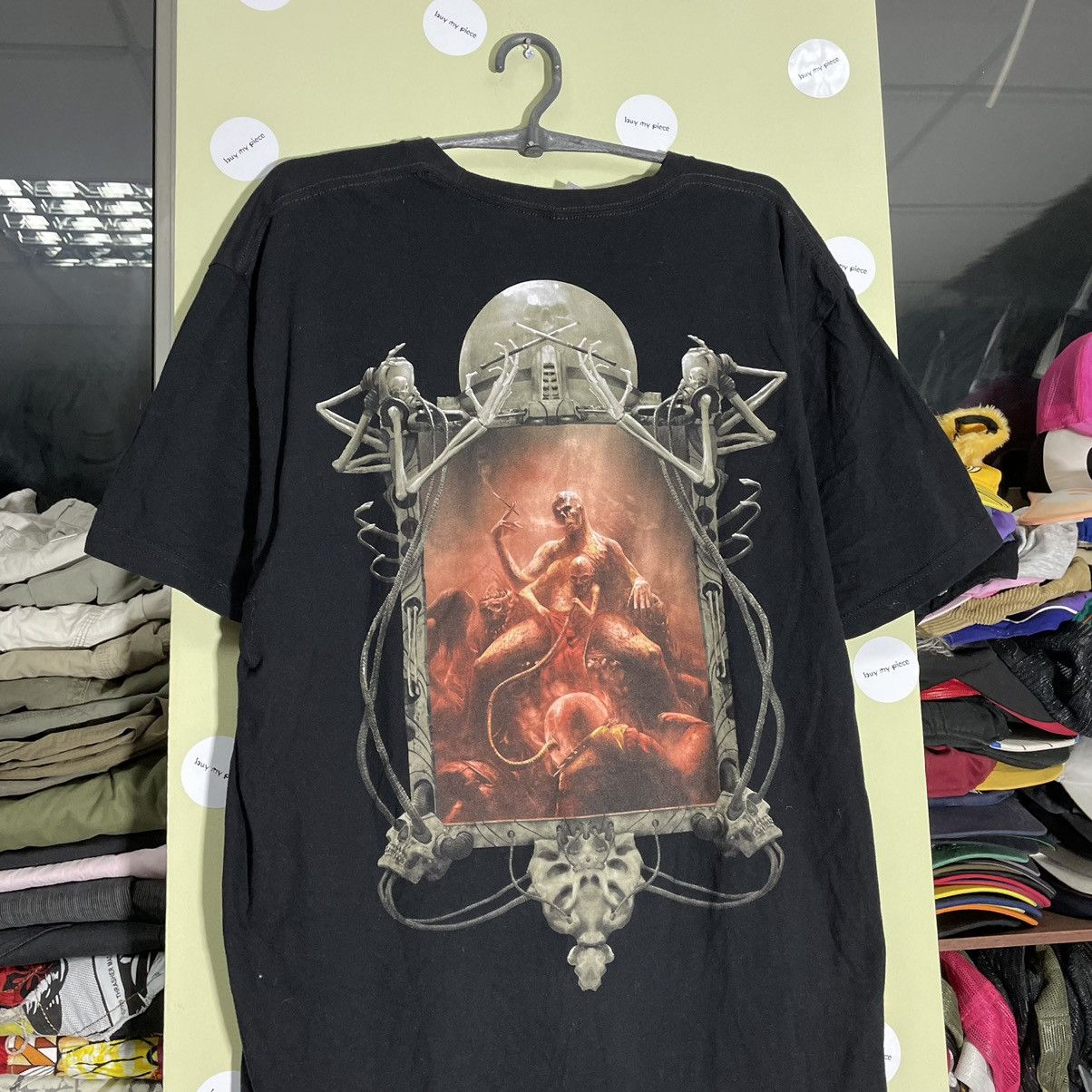 Vintage Vintage Y2K Occult Graphic Tee Darkwave Grunge Black Slim XL Size US XL / EU 56 / 4 - 5 Thumbnail