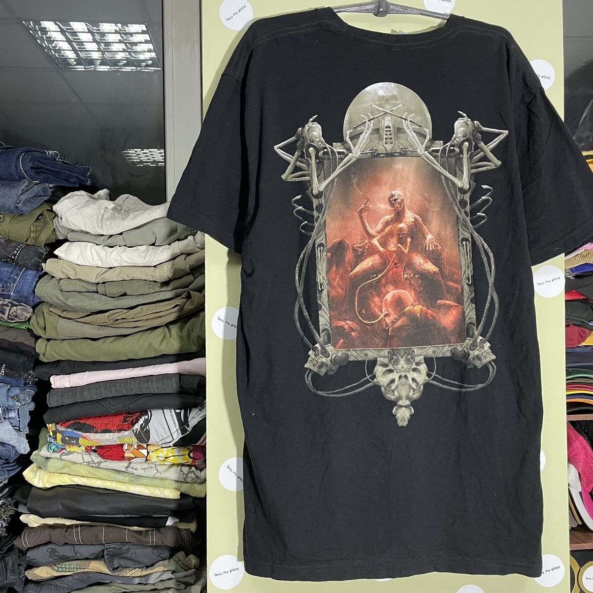 Vintage Vintage Y2K Occult Graphic Tee Darkwave Grunge Black Slim XL Size US XL / EU 56 / 4 - 4 Thumbnail