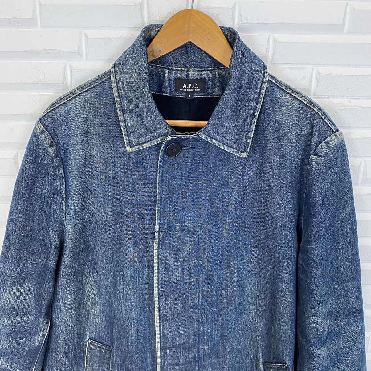 A.P.C. A.P.C DENIM LONG JACKET MADE IN JAPAN Size US M / EU 48-50 / 2 - 7 Thumbnail