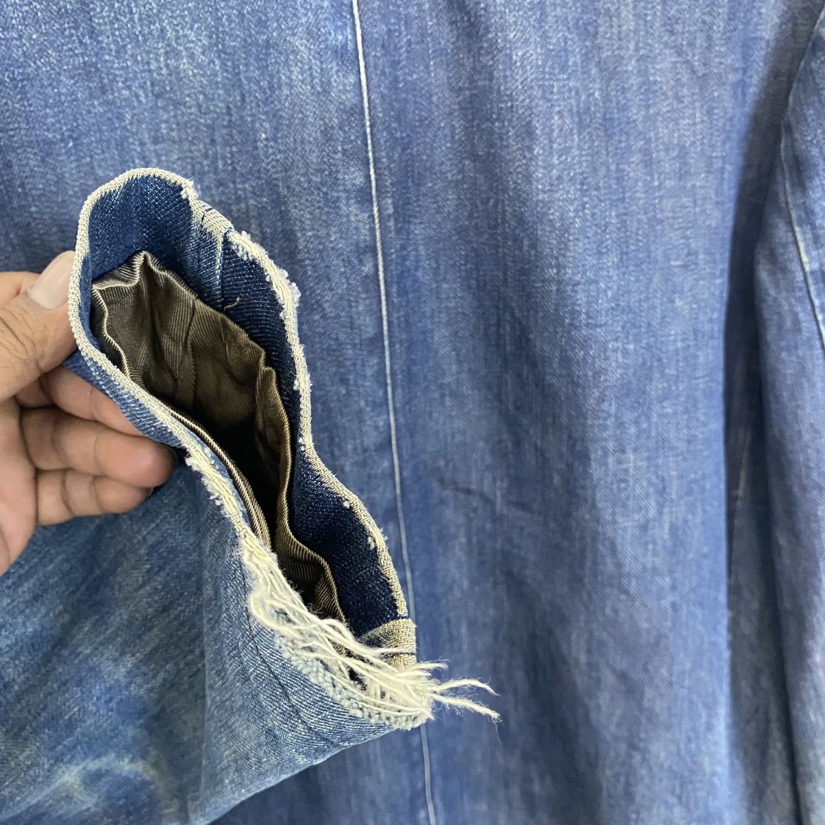 A.P.C. A.P.C DENIM LONG JACKET MADE IN JAPAN Size US M / EU 48-50 / 2 - 10 Thumbnail