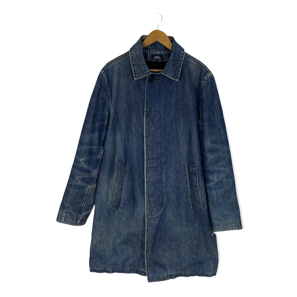 A.P.C DENIM LONG JACKET MADE IN JAPAN