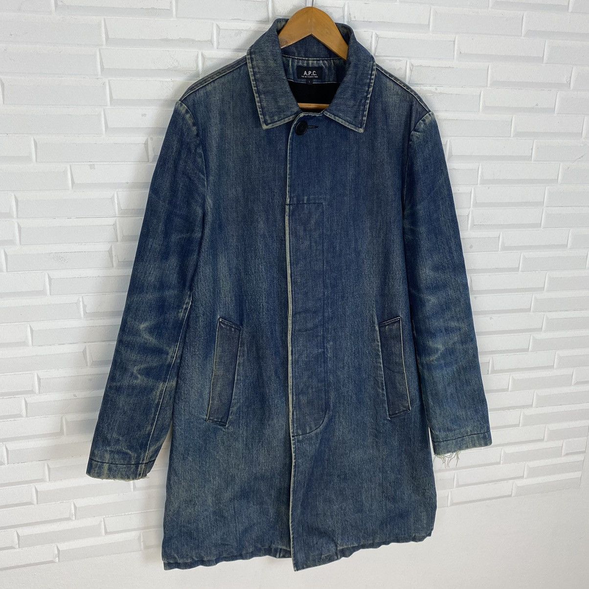 A.P.C. A.P.C DENIM LONG JACKET MADE IN JAPAN Size US M / EU 48-50 / 2 - 3 Thumbnail