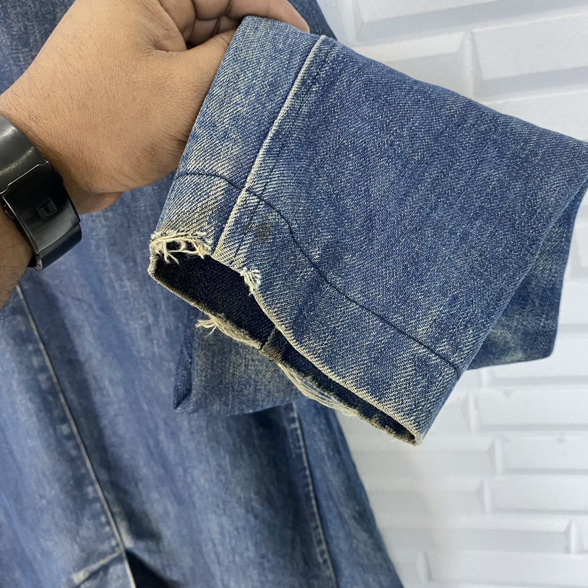 A.P.C. A.P.C DENIM LONG JACKET MADE IN JAPAN Size US M / EU 48-50 / 2 - 11 Thumbnail