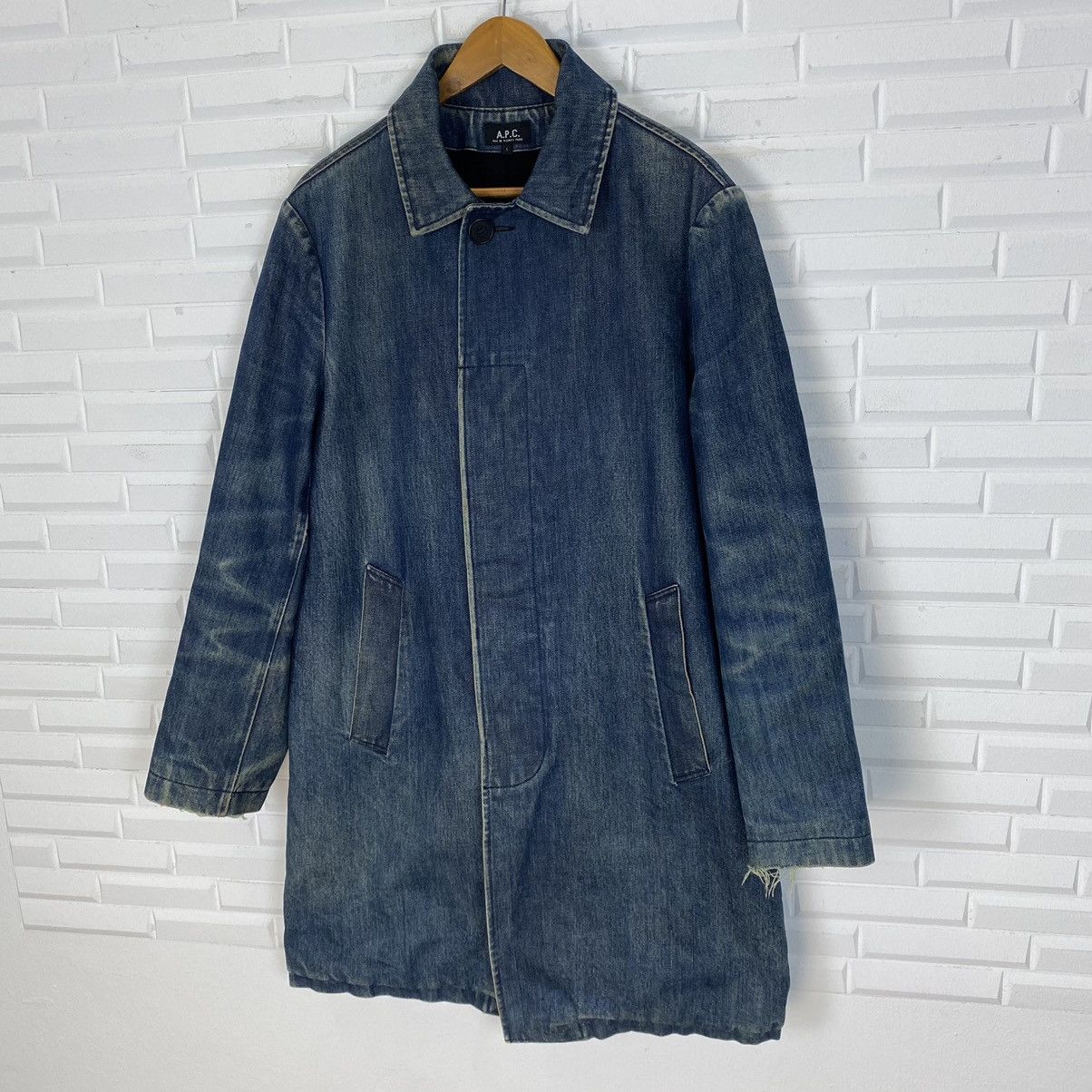 A.P.C. A.P.C DENIM LONG JACKET MADE IN JAPAN Size US M / EU 48-50 / 2 - 4 Thumbnail