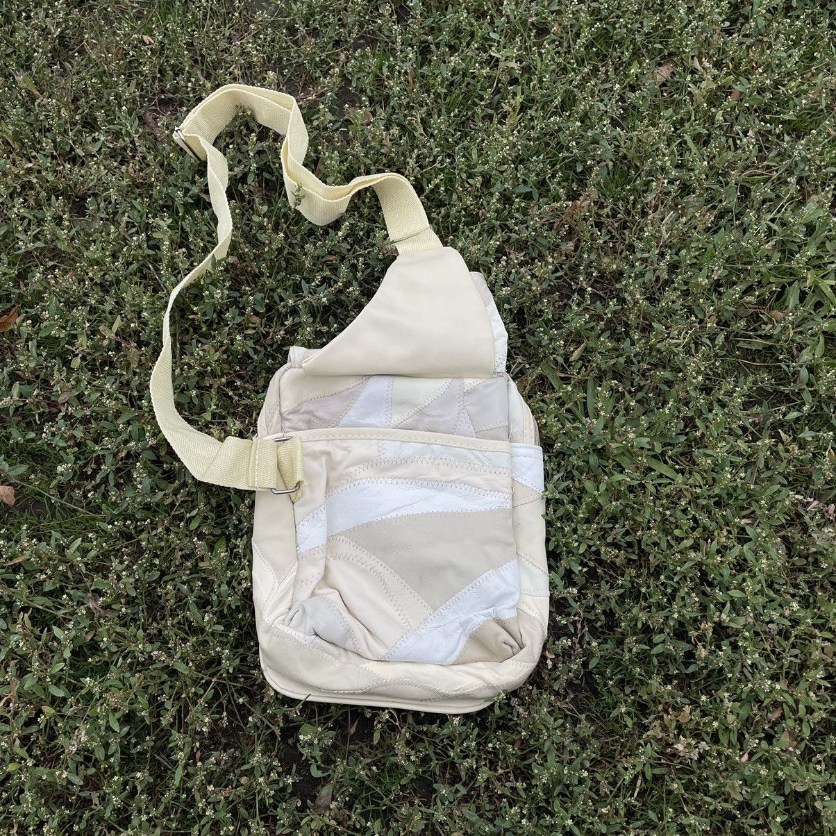 Vintage Y2K Cream Canvas Shoulder Bag Crossbody Streetwear Grunge OS Size ONE SIZE - 10 Thumbnail