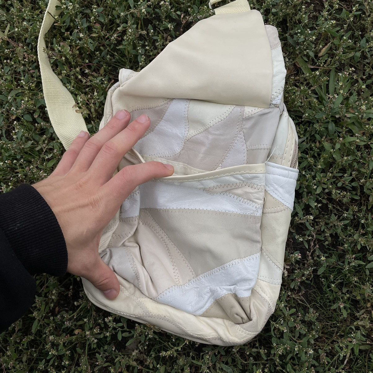 Vintage Y2K Cream Canvas Shoulder Bag Crossbody Streetwear Grunge OS Size ONE SIZE - 11 Thumbnail
