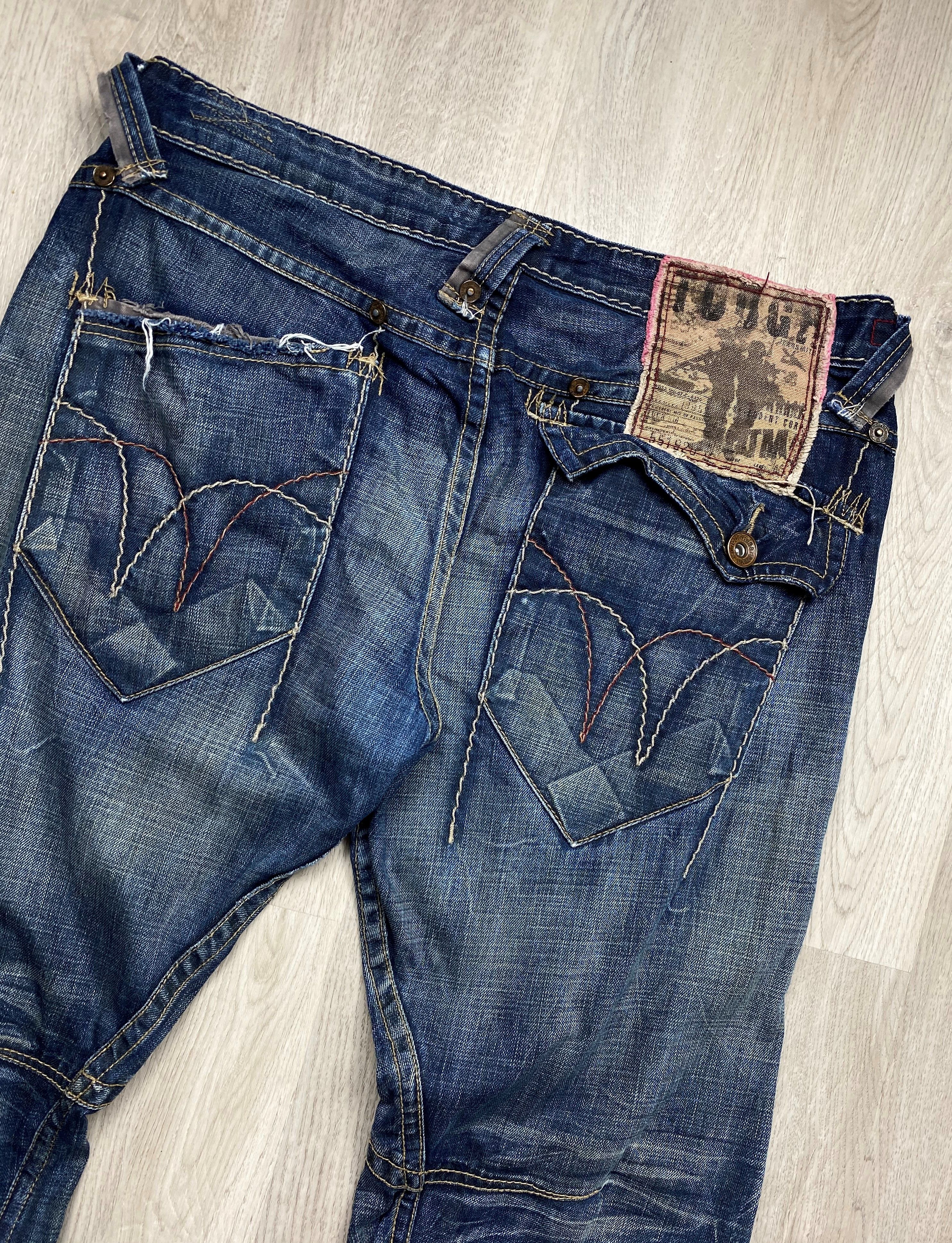 Cowboy Equipment Tough Denim Cowboy’s Denim Pants Jeans Double Knee Size US 38 / EU 54 - 2 Thumbnail