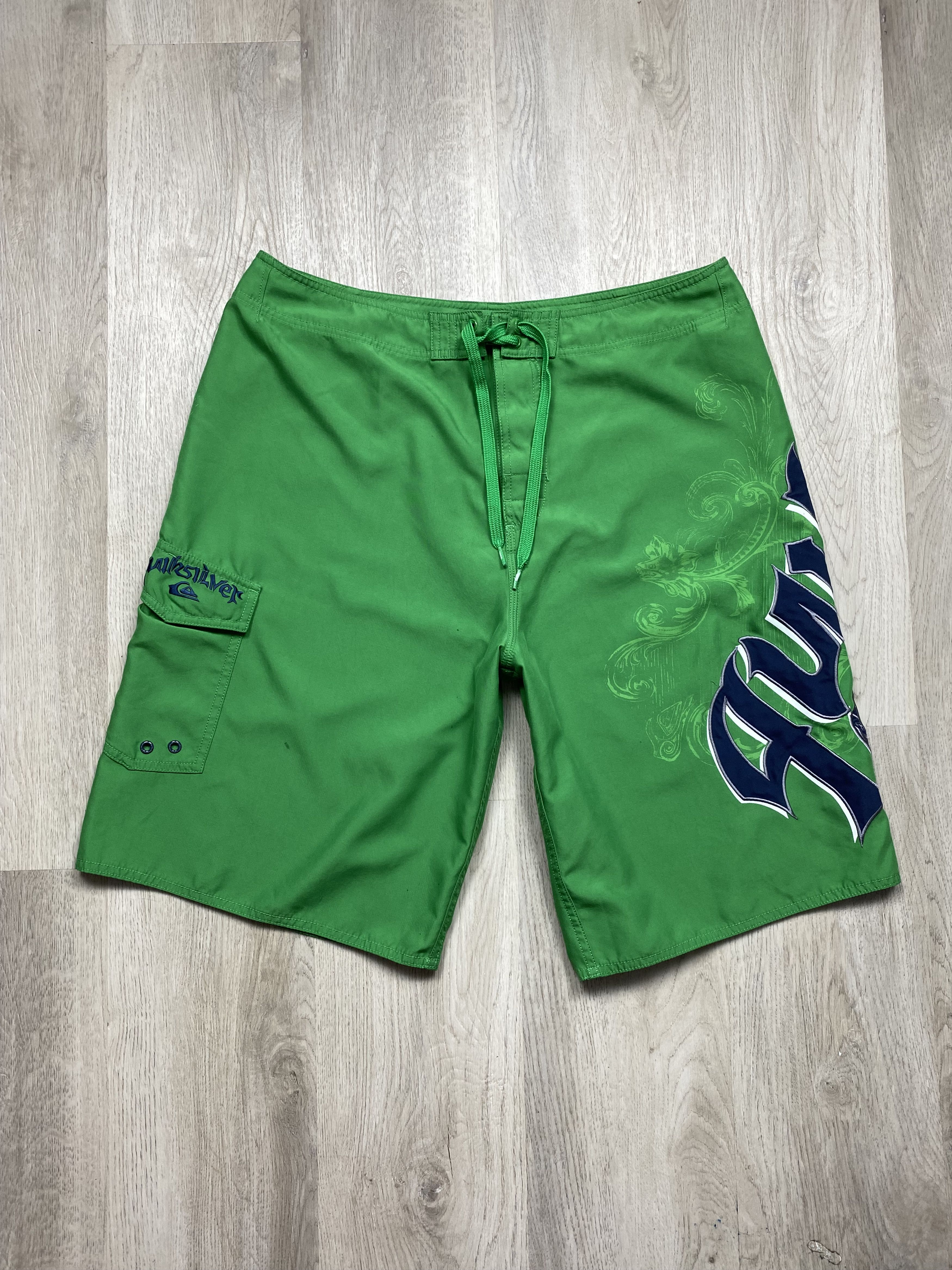 Quiksilver Quicksilver Vintage Mens Nylon Swimming Shorts Surf style Size US 34 / EU 50 - 1 Thumbnail