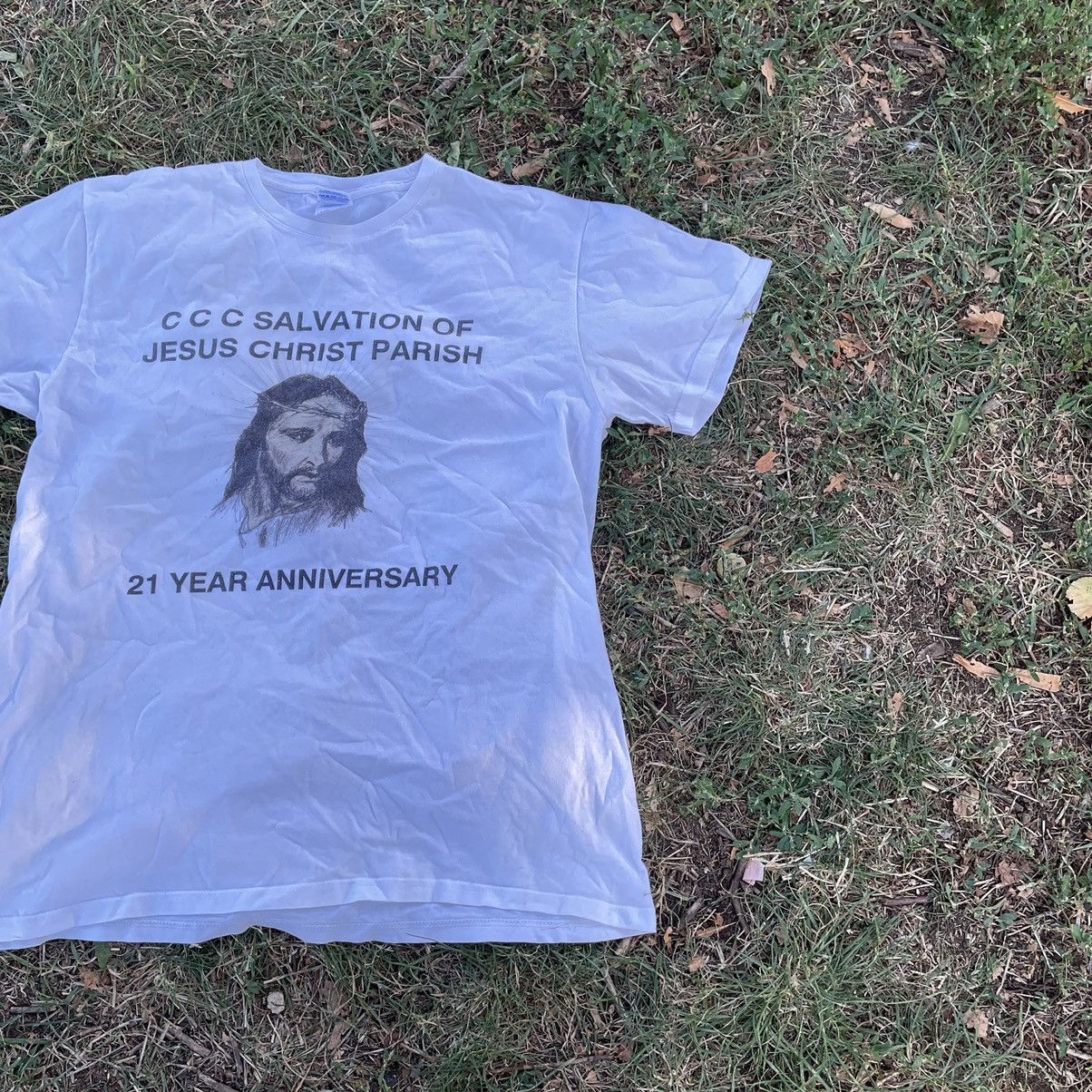 Vintage Vintage 90s Sun Faded Graphic Tee Religious Streetwear XL Size US XL / EU 56 / 4 - 2 Thumbnail