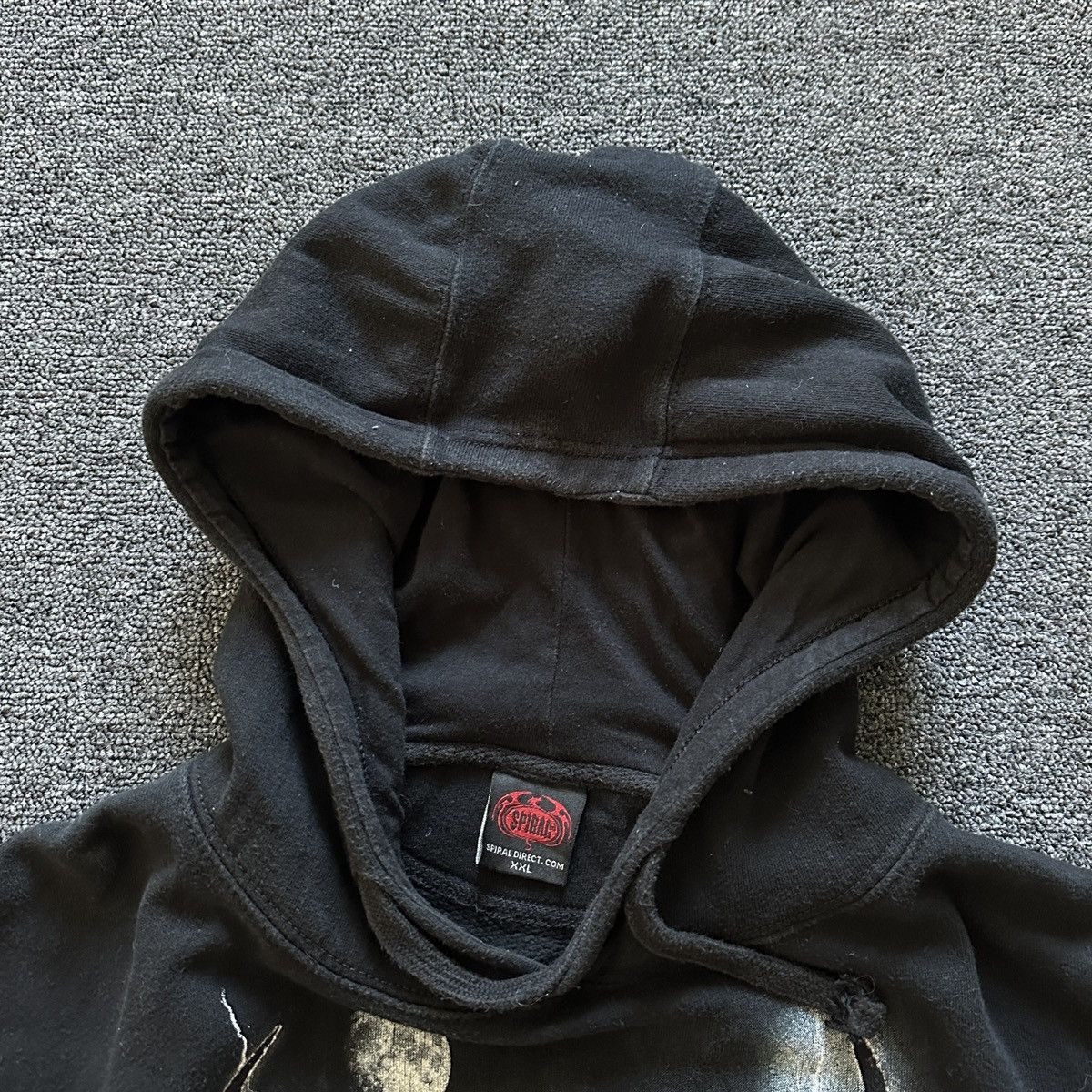Other Vintage Spirals Skull Viking Balck Boxy Hoodie Size US XXL / EU 58 / 5 - 6 Thumbnail