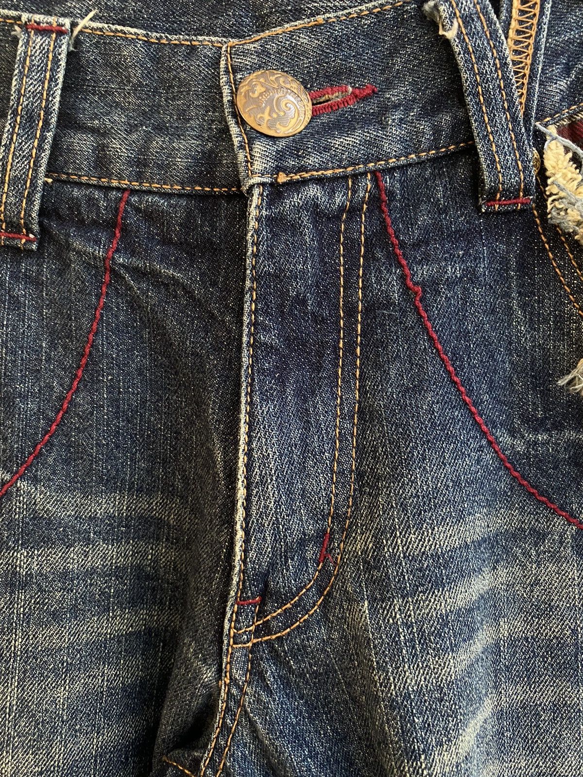 Japanese Brand JAPAN OIL CAKE HYBRID FLARE PUNK RAVE COWBOY KAPITAL TORNADO Size US 31 - 5 Thumbnail