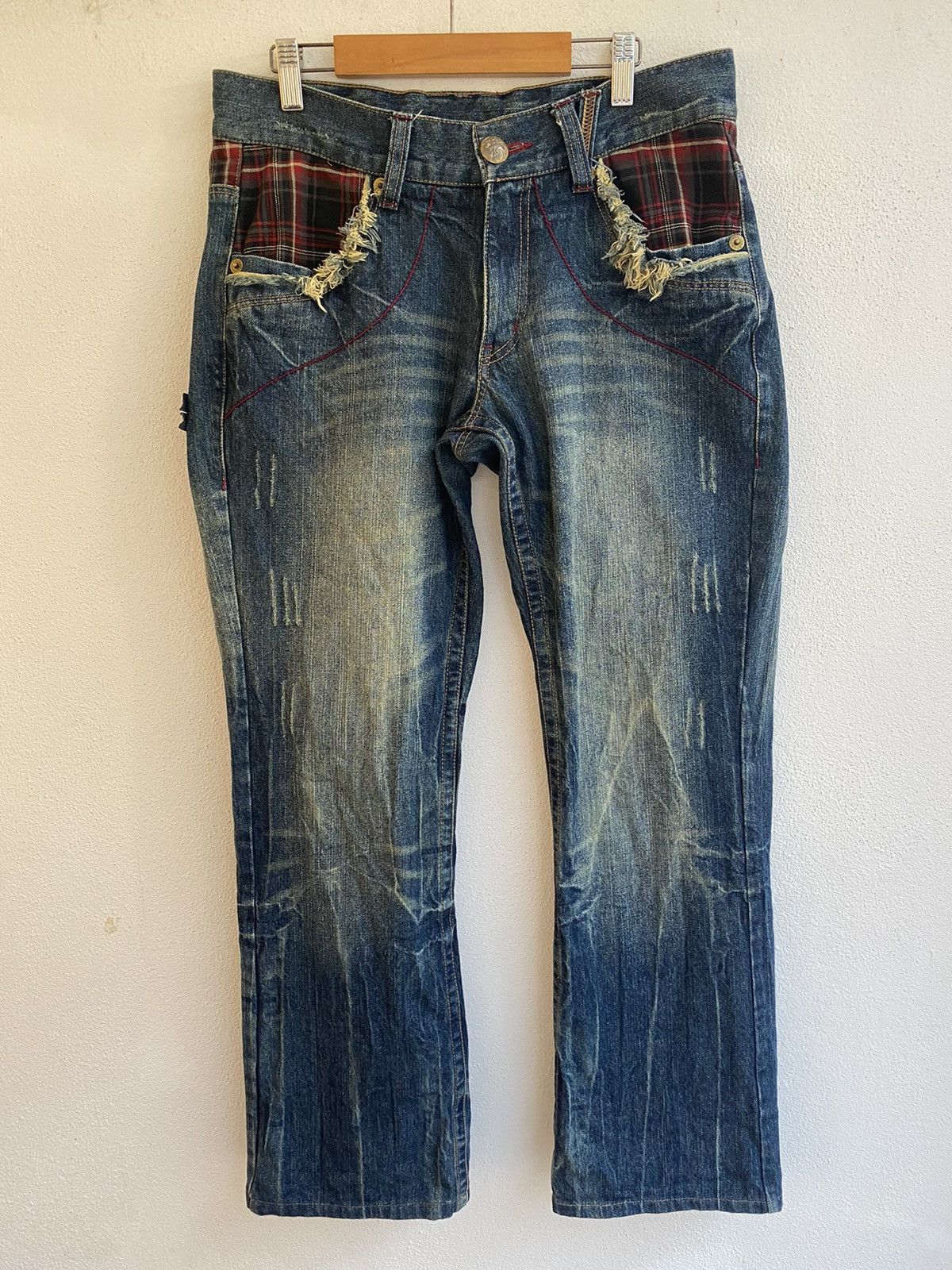 Japanese Brand JAPAN OIL CAKE HYBRID FLARE PUNK RAVE COWBOY KAPITAL TORNADO Size US 31 - 1 Thumbnail